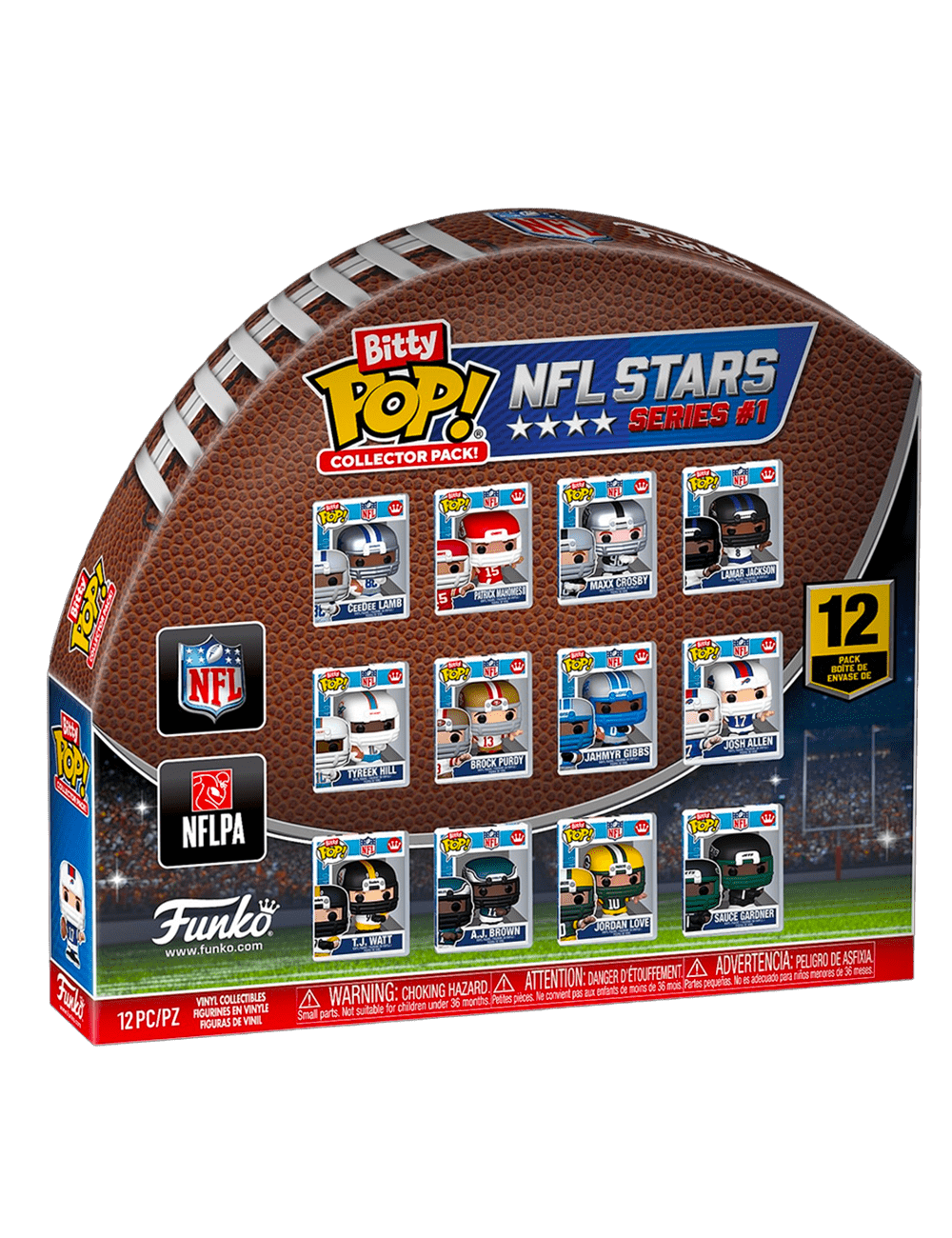 Set Of 12 NFL Funko 1" Bitty Pop Pocket Figures Set