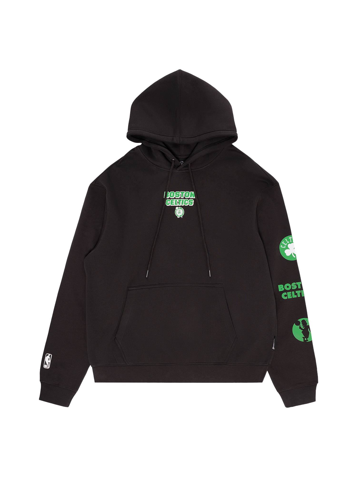 Boston Celtics NBA Essentials Stanford Vintage Hoodie Jumper - Black