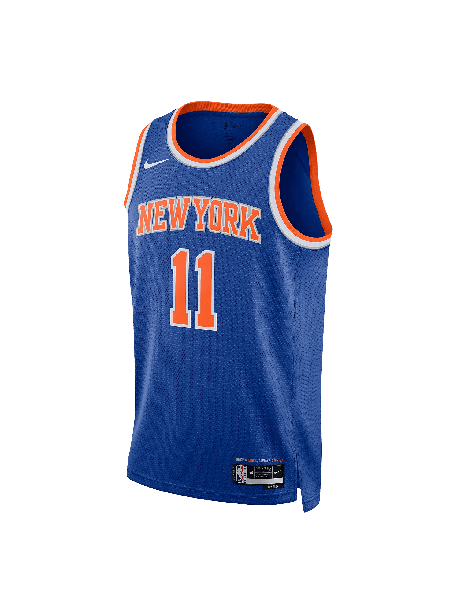 Youths Jalen Brunson New York Knicks Nike NBA Icon Jersey - Blue