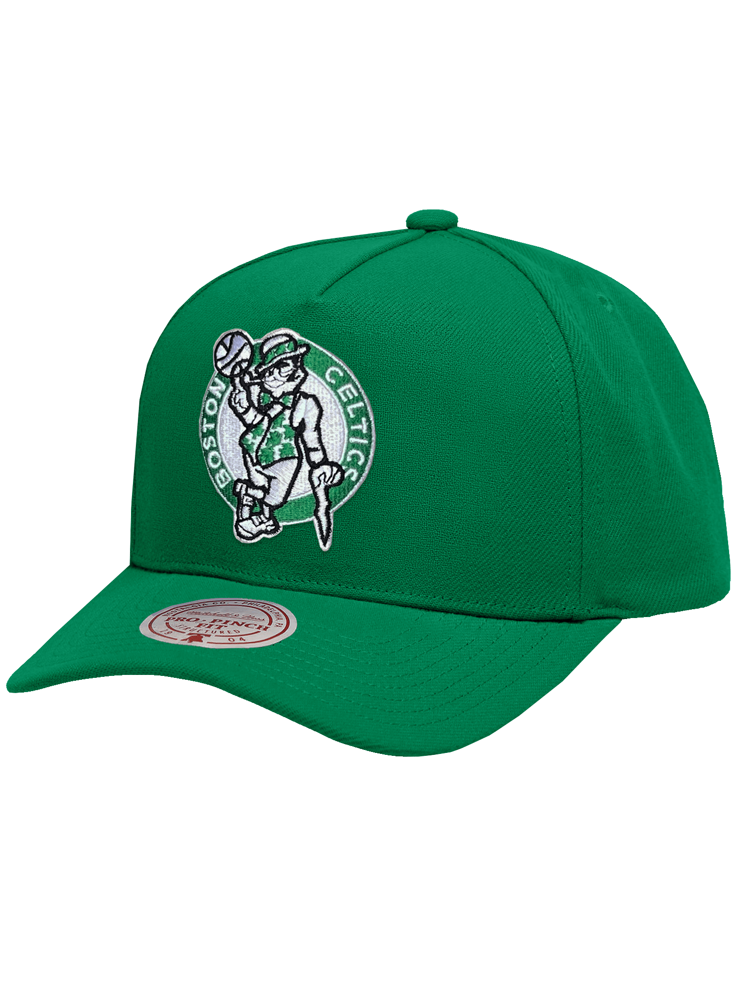 Boston Celtics Mitchell & Ness NBA HWC Pro Pinch Snapback Hat - Green
