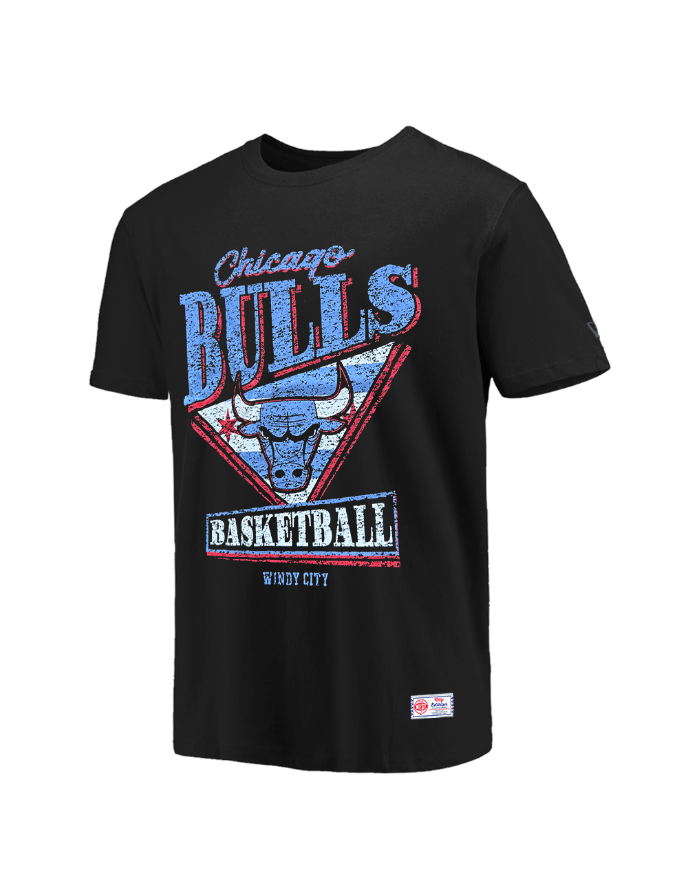 Chicago Bulls New Era NBA 25-26 City Edition Distressed T-Shirt