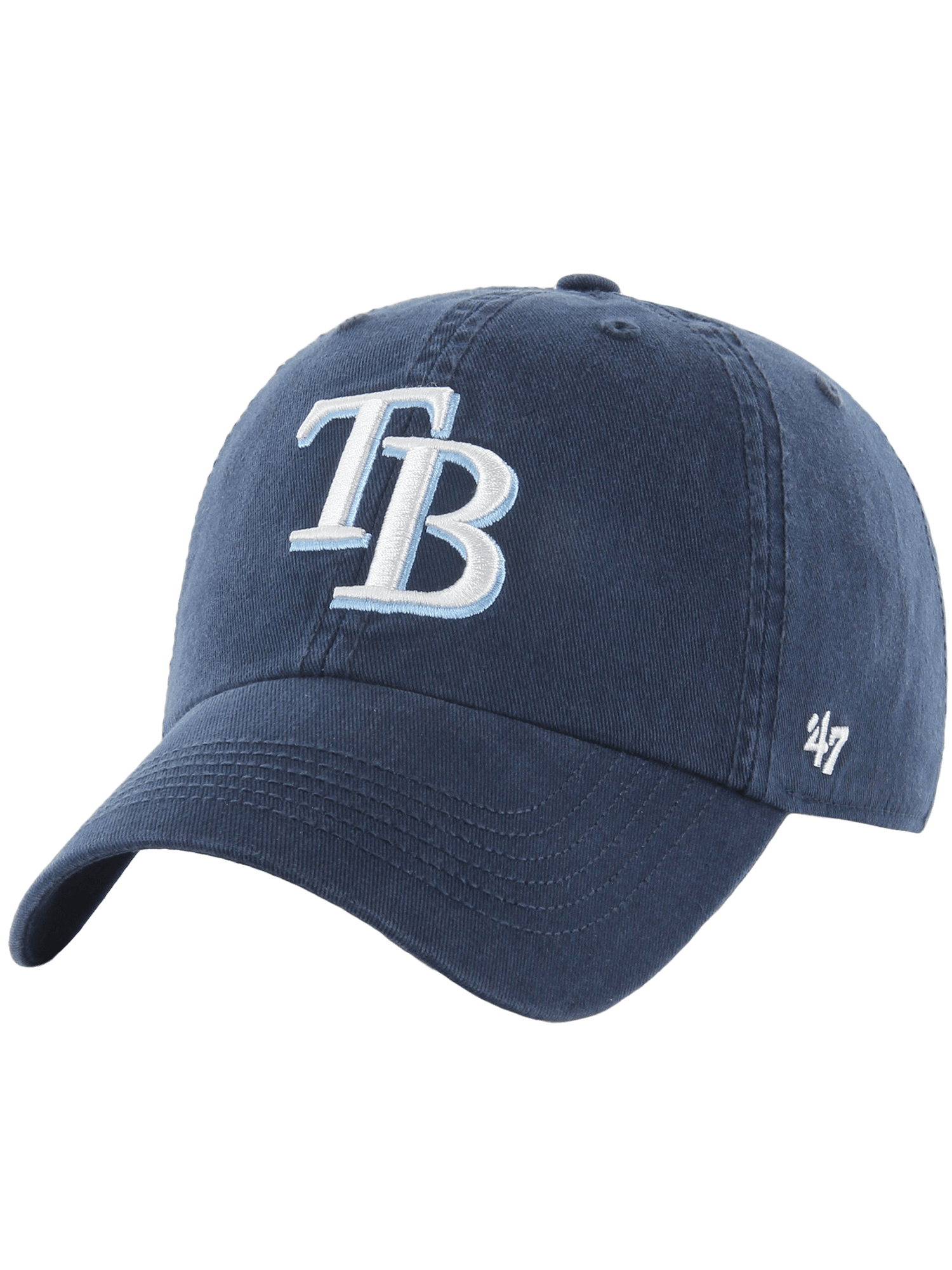 Tampa Bay Rays '47 MLB Team Clean Up Strapback Hat - Navy