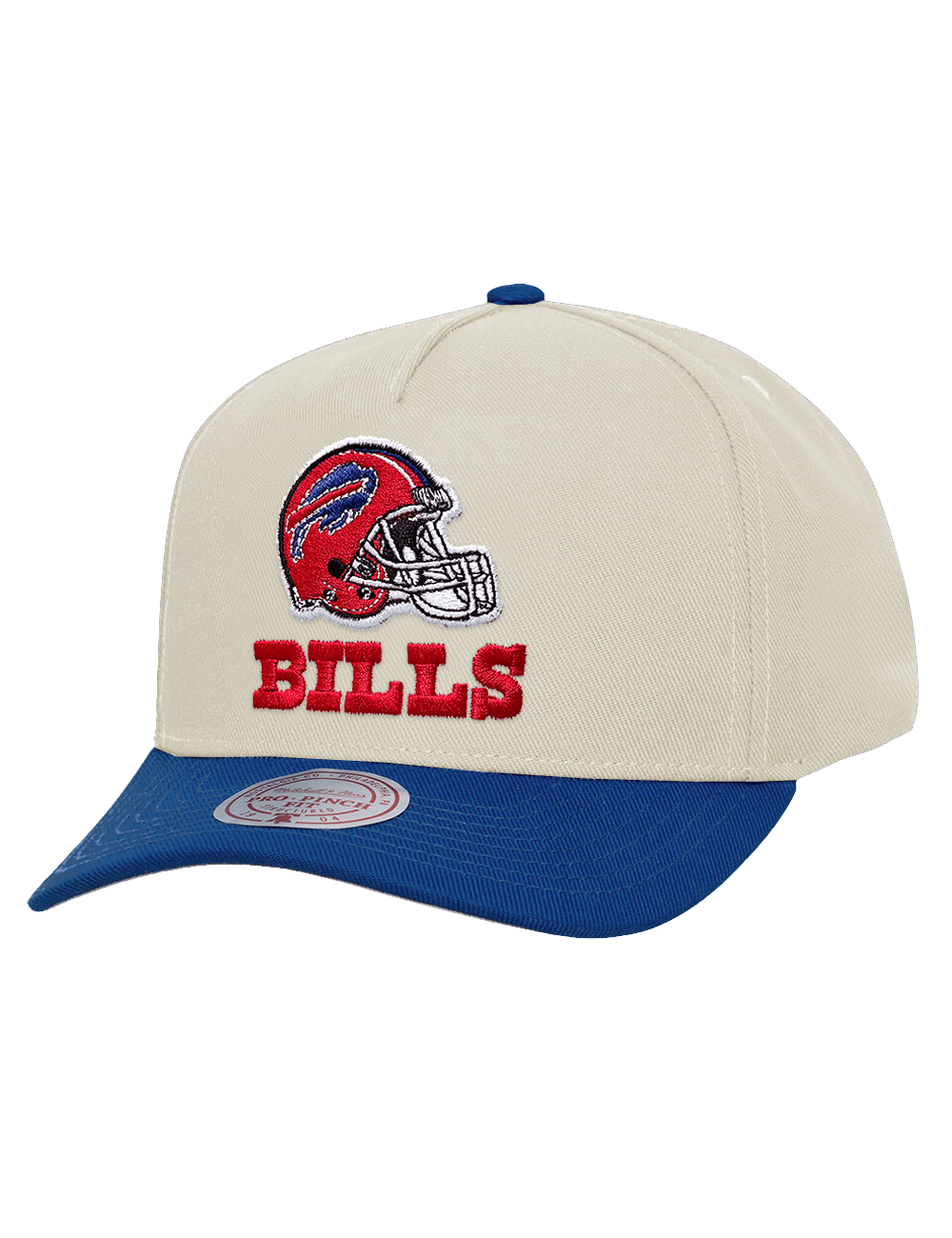 Buffalo Bills Mitchell & Ness NFL Throwback Pro Pinch Snapback Hat - Chrome