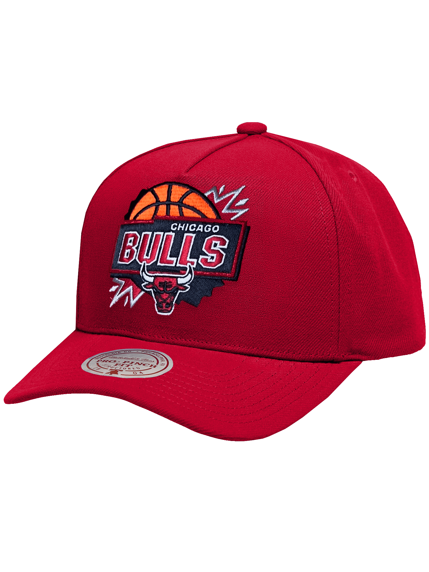 Chicago Bulls Mitchell & Ness NBA Jam Session Pro Pinch Snapback Hat - Red