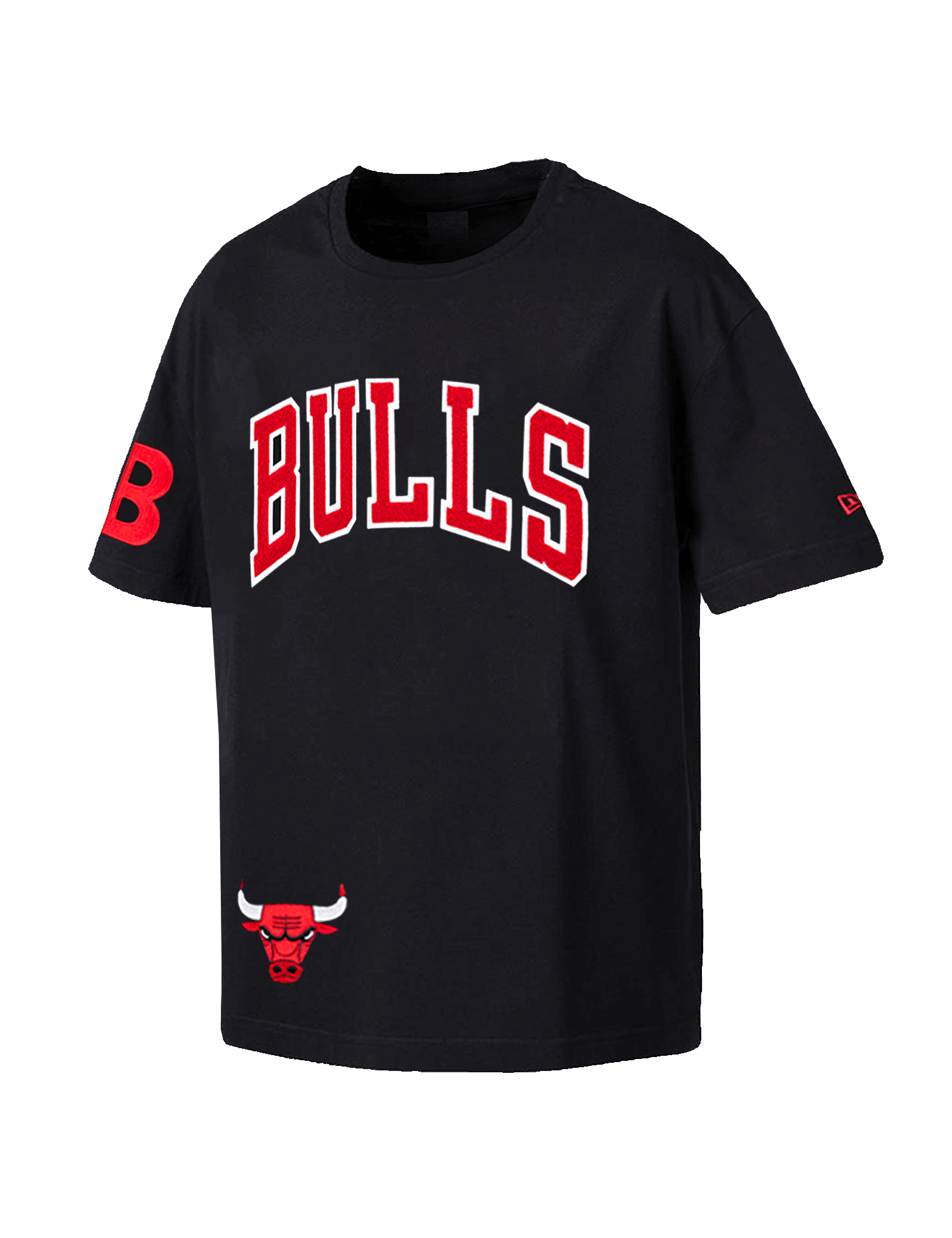 Chicago Bulls New Era NBA Higher Grade Oversized T-Shirt - Black