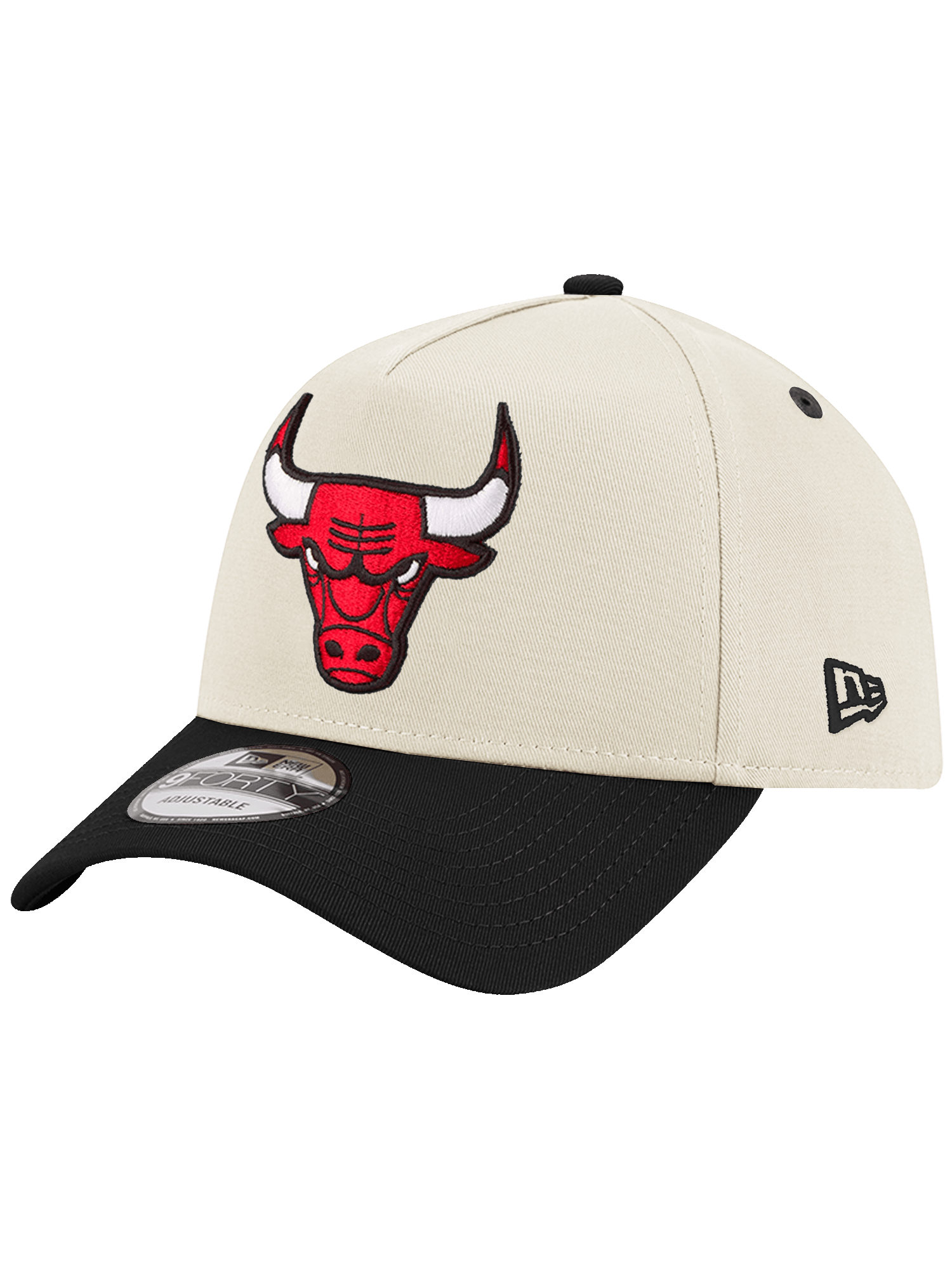 Chicago Bulls New Era NBA Team 2-Tone 9FORTY A-Frame Snapback Hat - Ivory