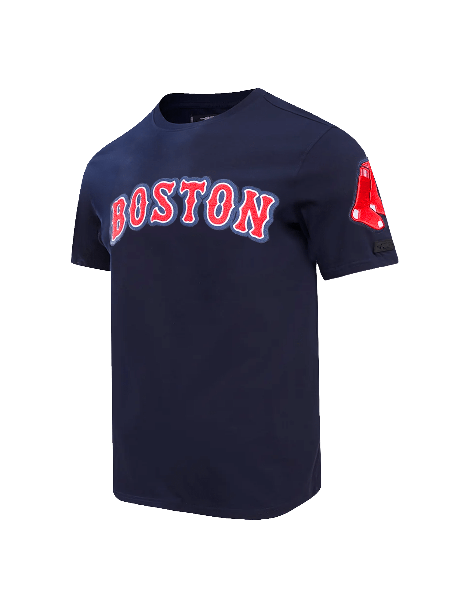Boston Red Sox Pro Standard MLB Team Chenille Flex T-Shirt - Navy