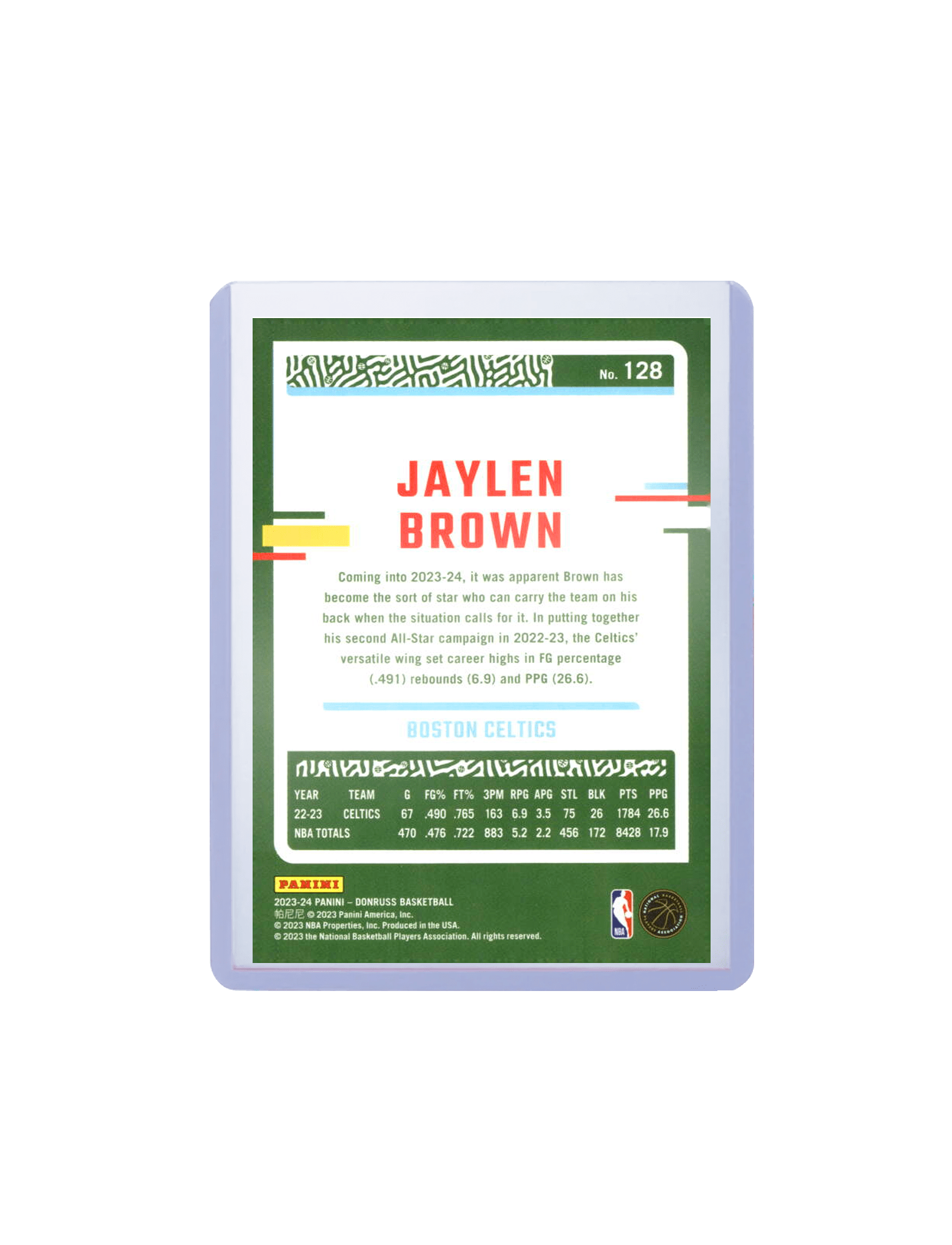 Jaylen Brown Boston Celtics Panini NBA 23-24 Donruss Base Card