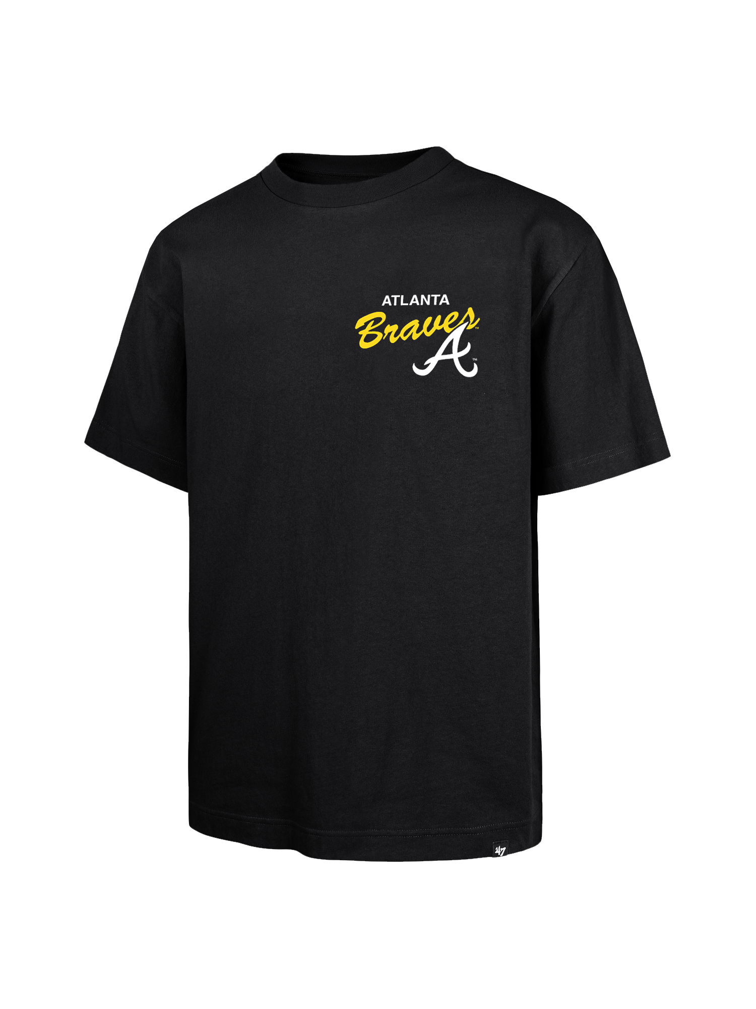 Atlanta Braves '47 MLB Stadium Vintage Foundation T-Shirt - Black