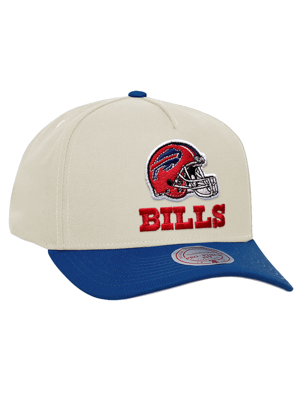 Buffalo Bills Mitchell & Ness NFL Throwback Pro Pinch Snapback Hat - Chrome