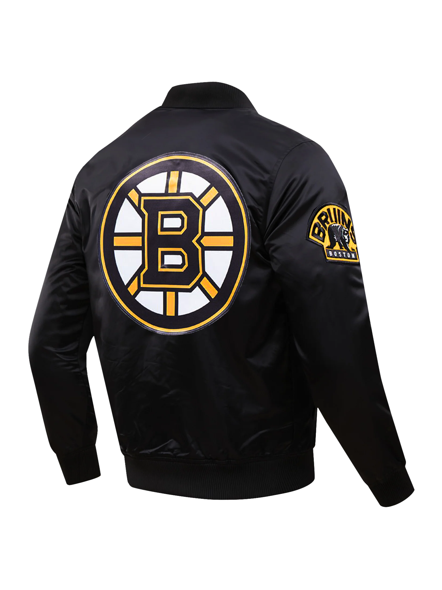 Boston Bruins Pro Standard NHL Team Classic Satin Button Jacket - Black