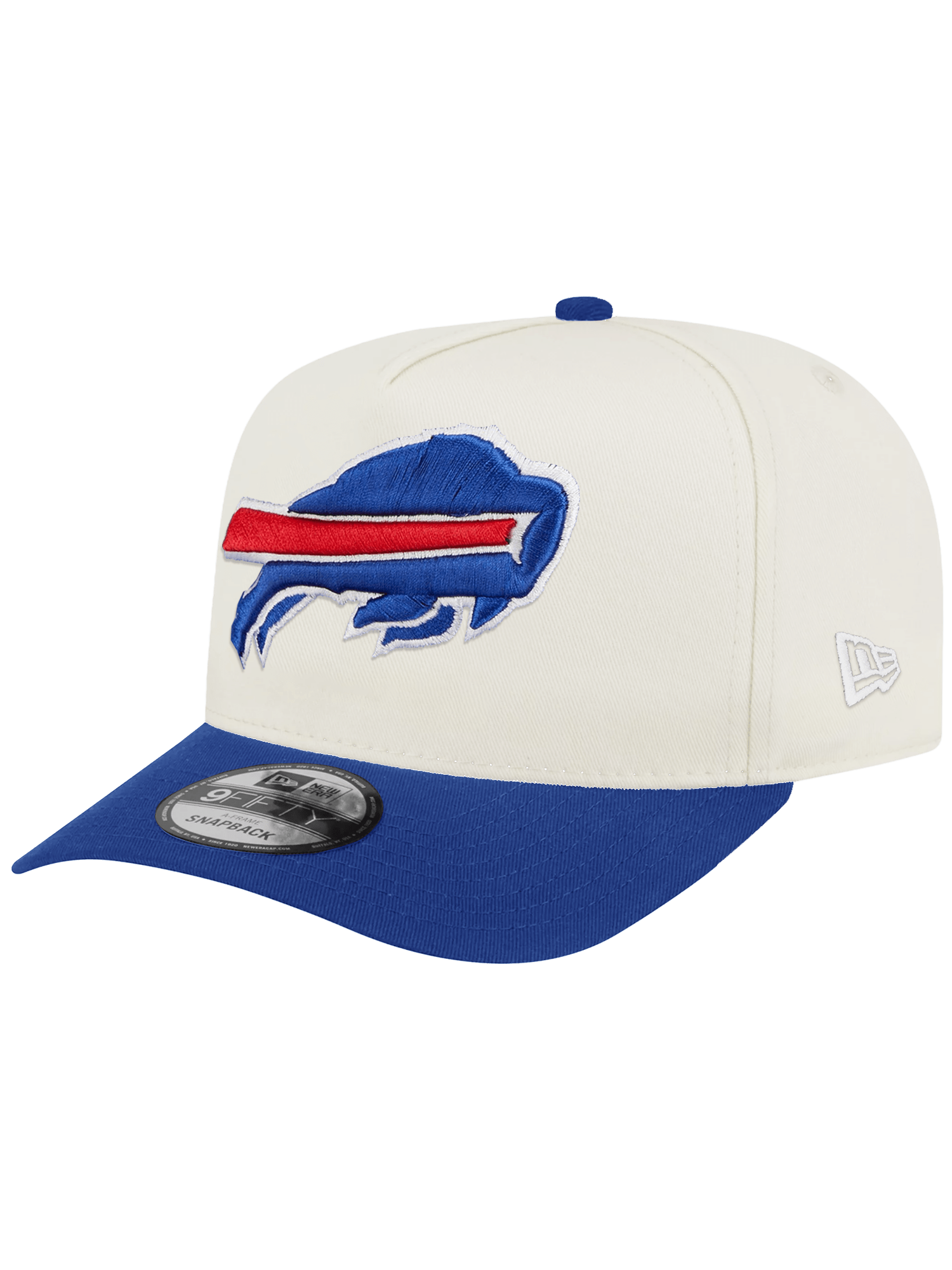 Buffalo Bills New Era NFL Team 2T 9FIFTY A-Frame Pre-Curved Snapback Hat - Chrome