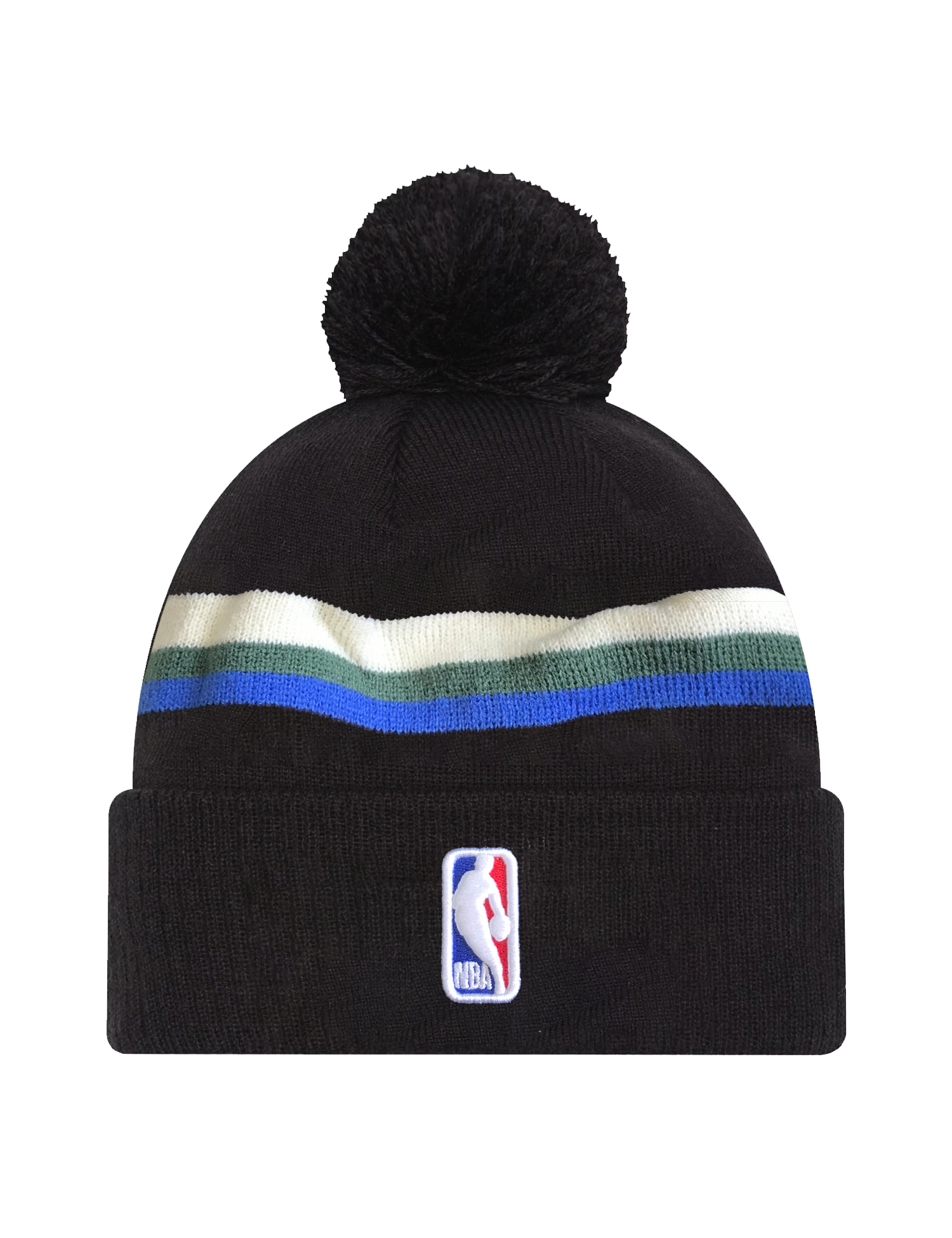 Milwaukee Bucks New Era NBA Statement Knit Beanie - Black