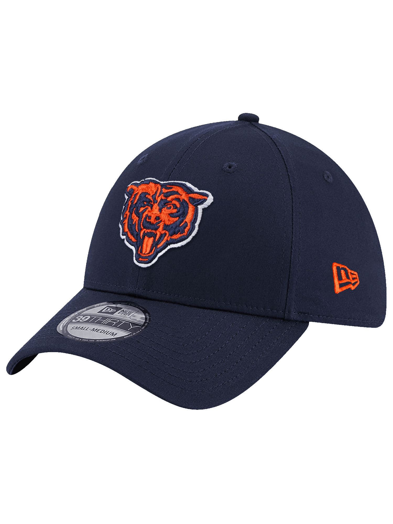 Chicago Bears New Era NFL Team 39THIRTY Stretch-Fit Hat - Navy
