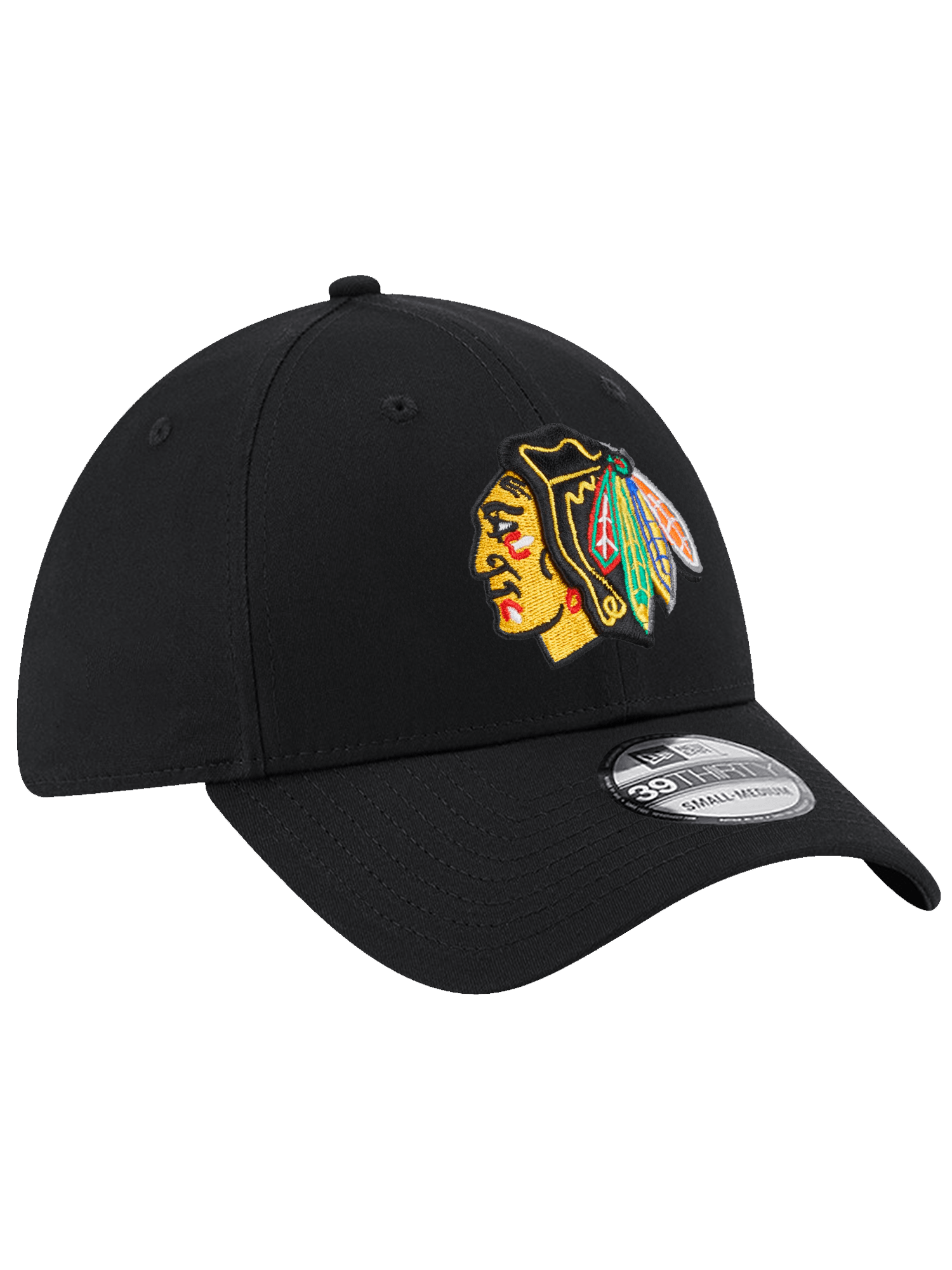 Chicago Blackhawks New Era NHL Team 39THIRTY Stretch-Fit Hat - Black