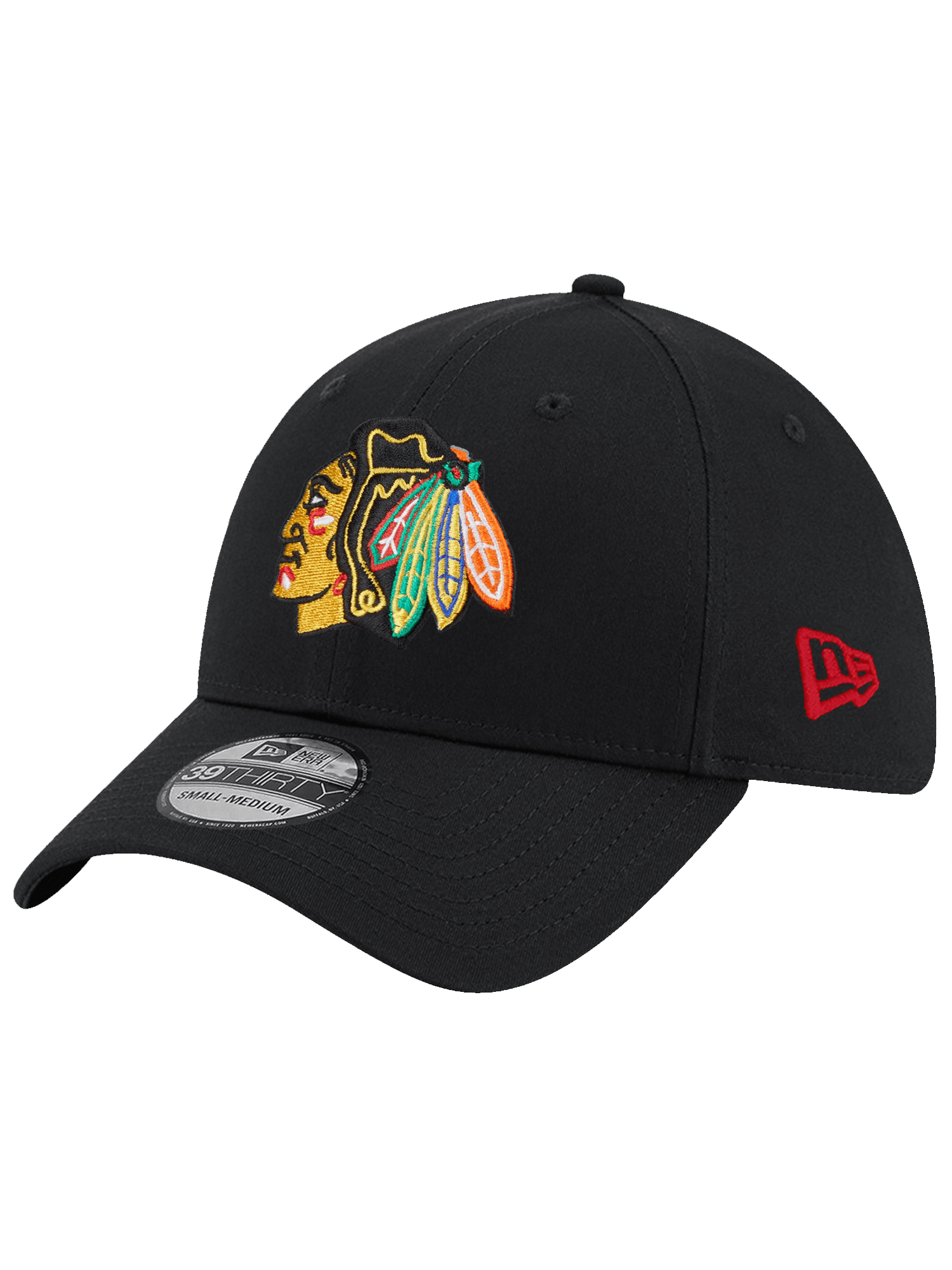 Chicago Blackhawks New Era NHL Team 39THIRTY Stretch-Fit Hat - Black