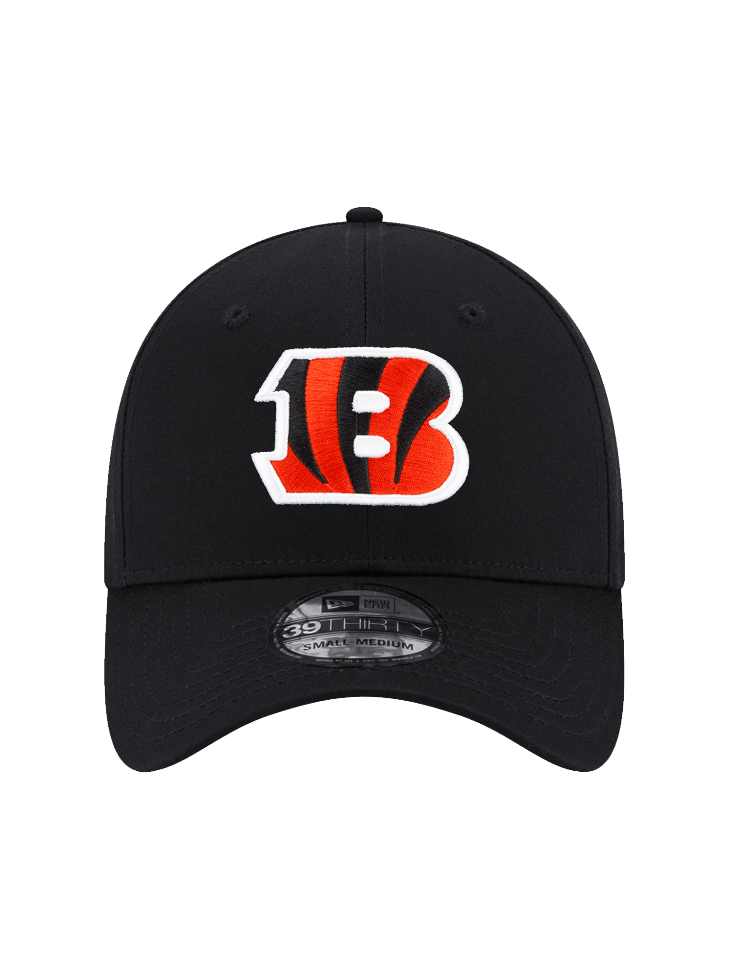 Cincinnati Bengals New Era NFL Team 39THIRTY Stretch-Fit Hat - Black