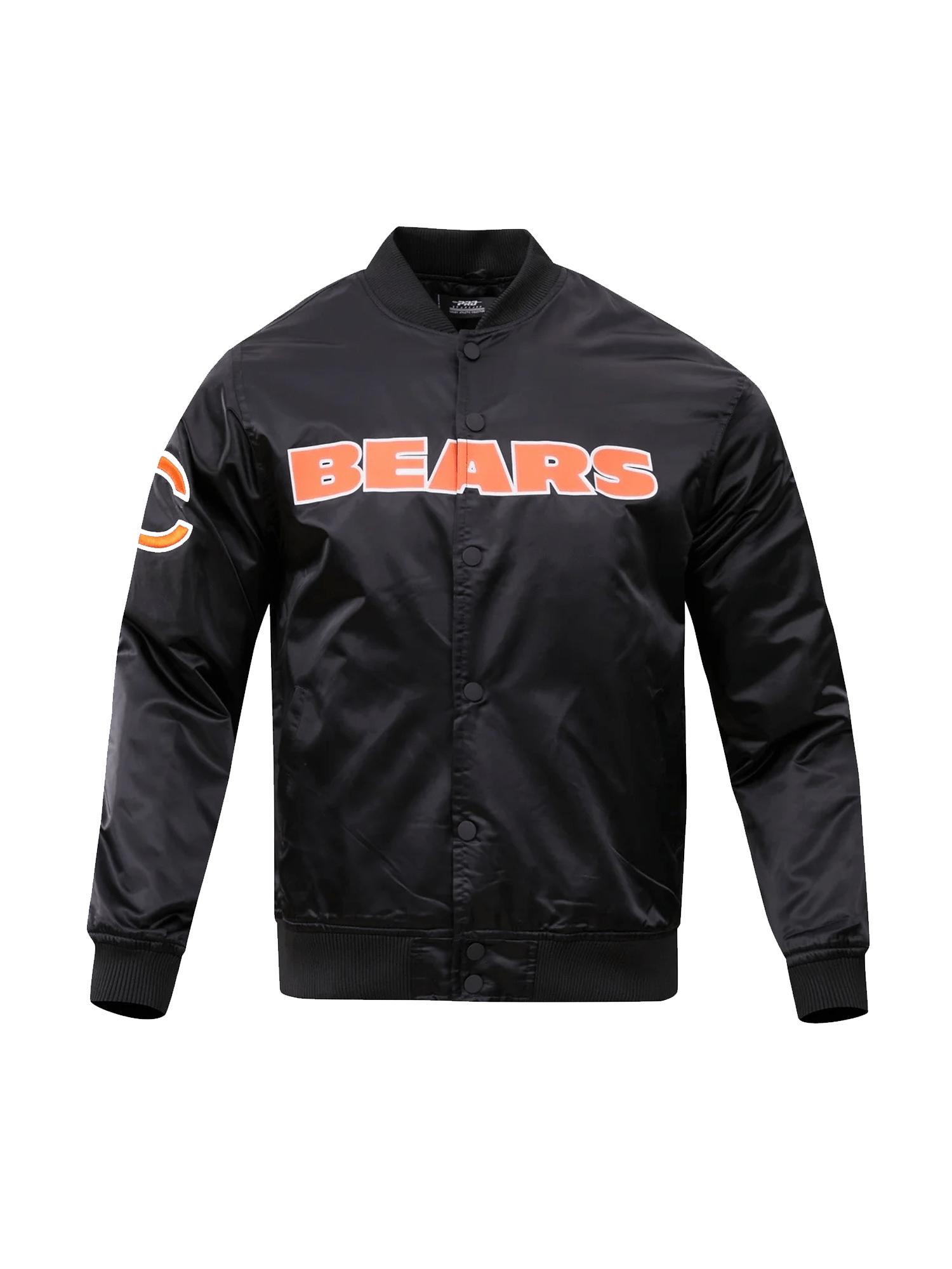 Chicago Bears Pro Standard NFL Team Classic Satin Button Jacket - Black