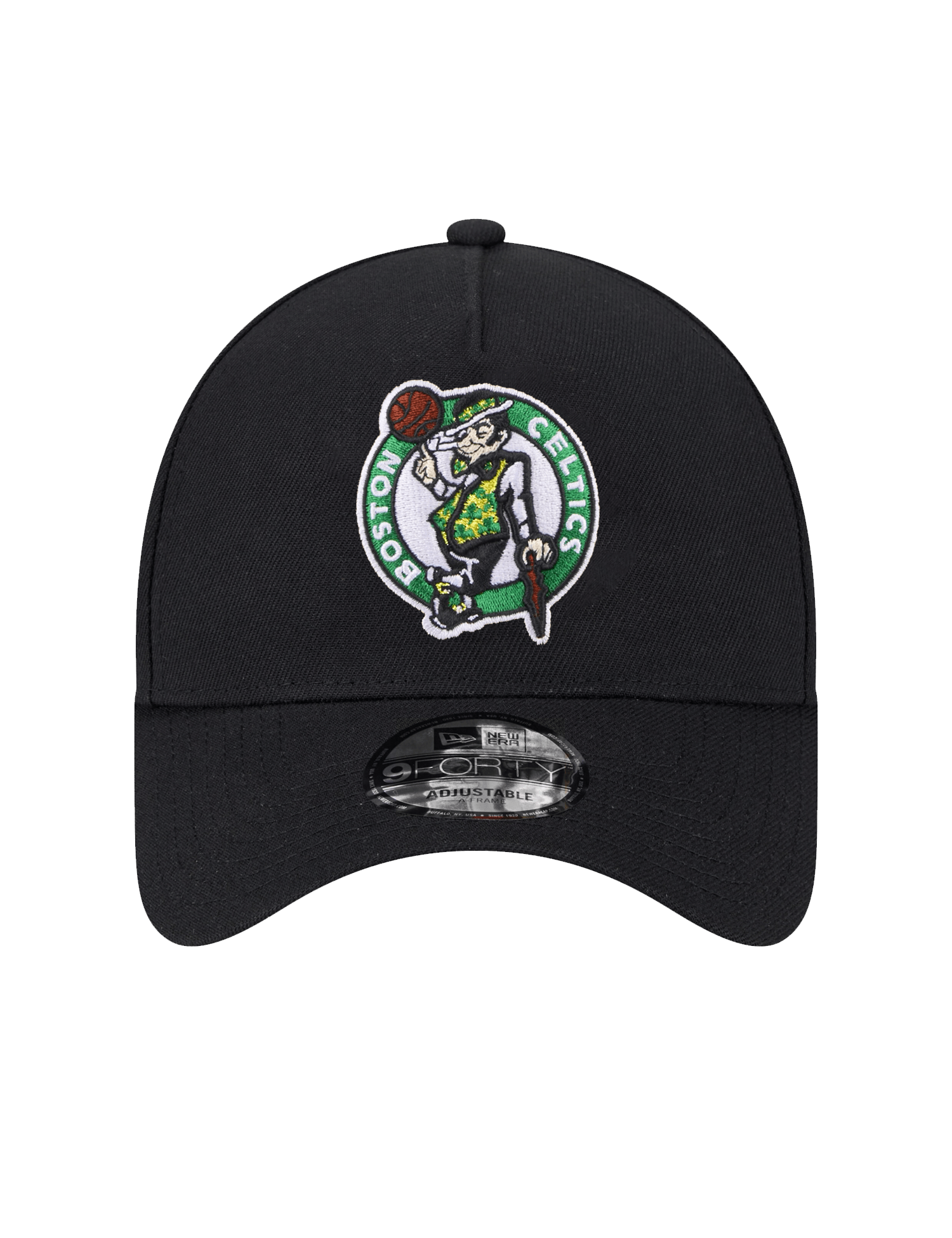 Boston Celtics New Era NBA Team 9FORTY A-Frame Snapback Hat - Black