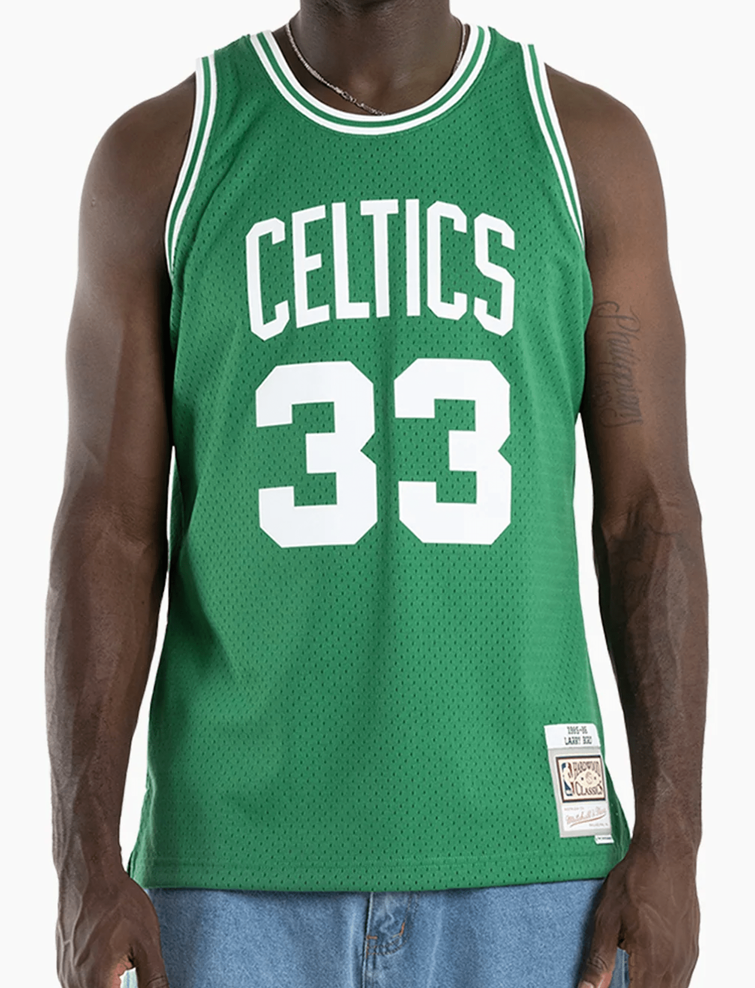Larry Bird Boston Celtics Mitchell & Ness NBA 85-86 Swingman Jersey - Green