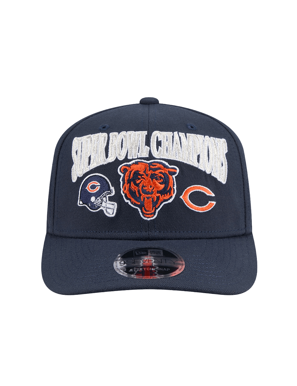 Chicago Bears New Era NFL Champs History 9SEVENTY Stretch Snapback Hat