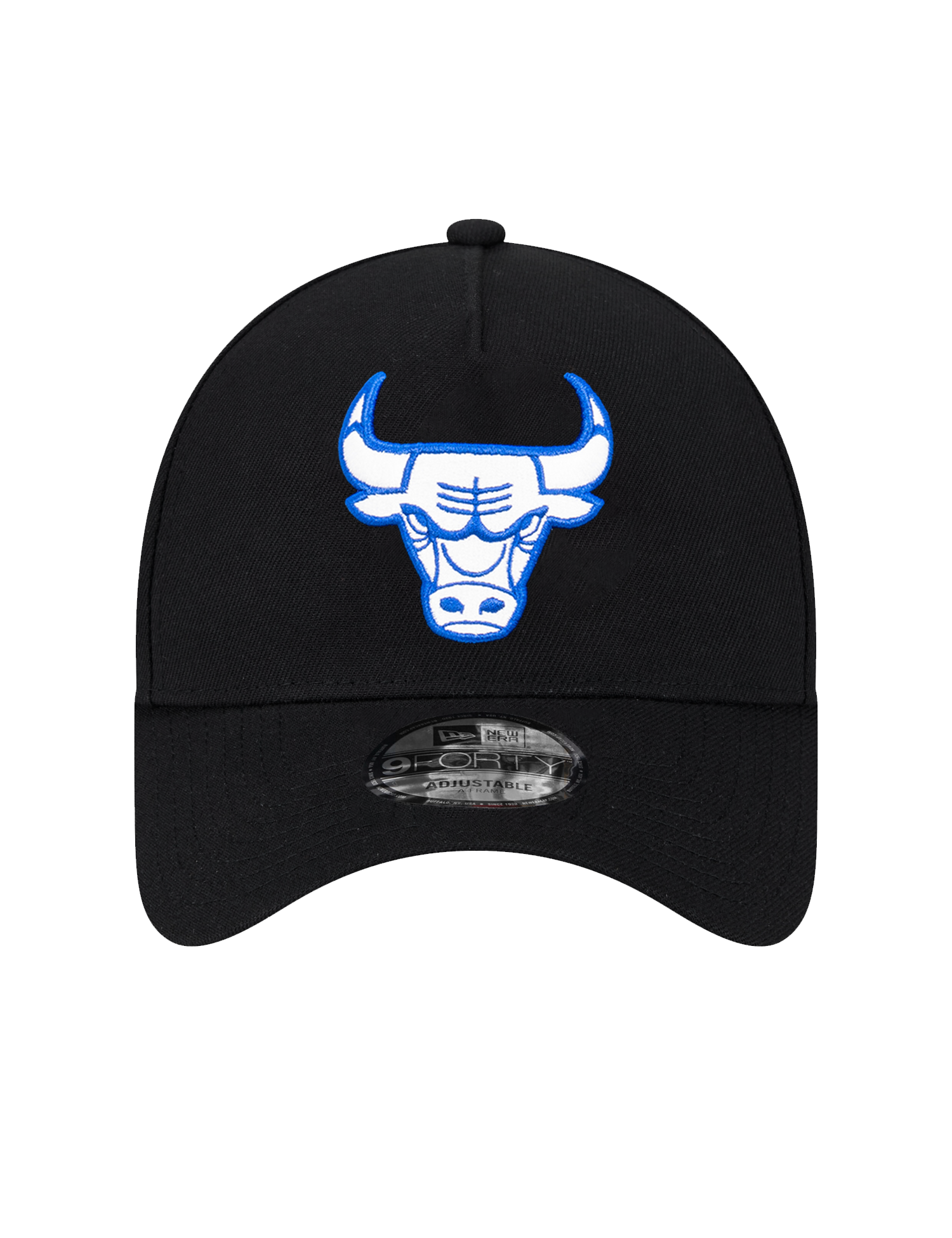 Chicago Bulls New Era NBA 9FORTY Royal Outline A-Frame Snapback Hat - Black