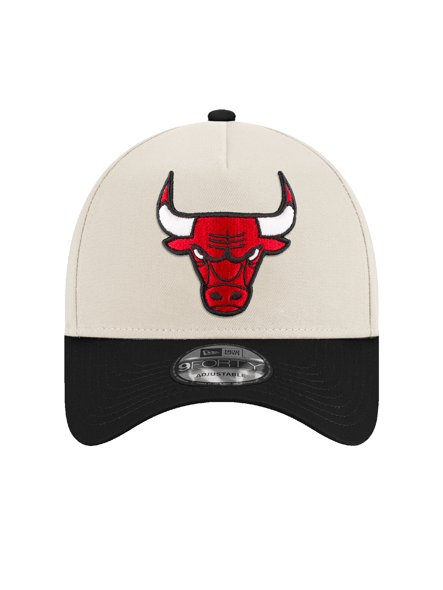 Chicago Bulls New Era NBA Team 2-Tone 9FORTY A-Frame Snapback Hat - Ivory