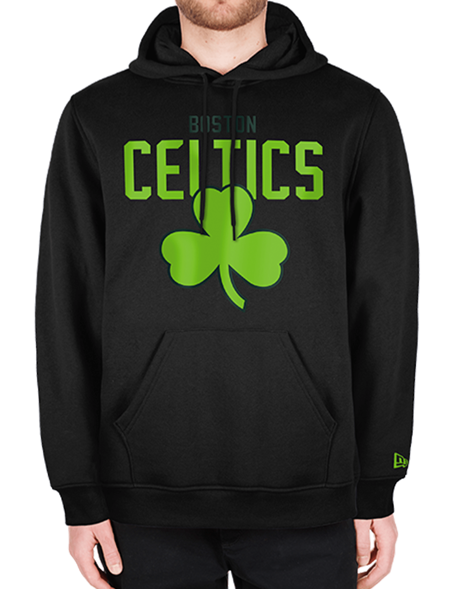 Boston Celtics New Era NBA 24-25 City Edition Hoodie Jumper - Black