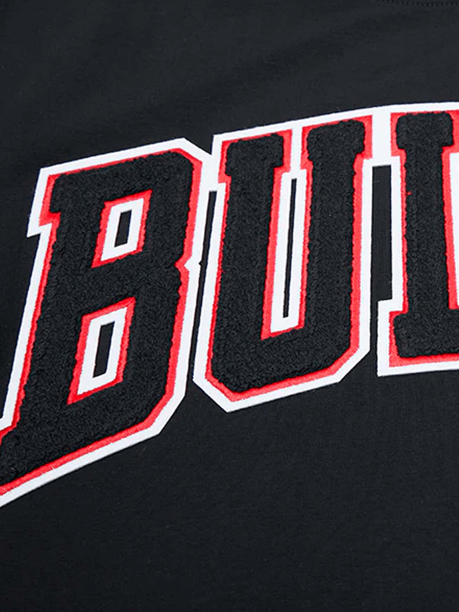 Chicago Bulls Pro Standard NBA Team Chenille Flex T-Shirt - Black