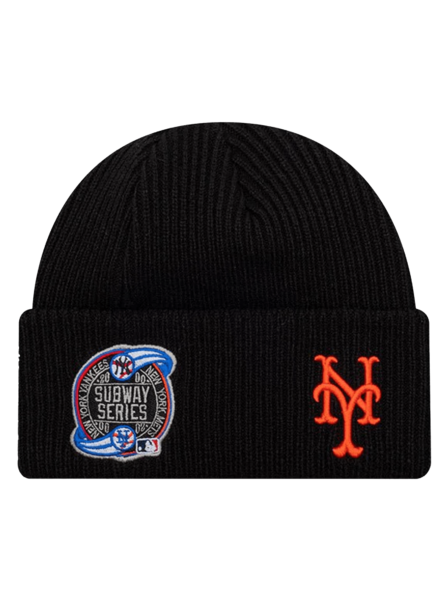 New York Mets New Era MLB Subway Series Knit Beanie - Black