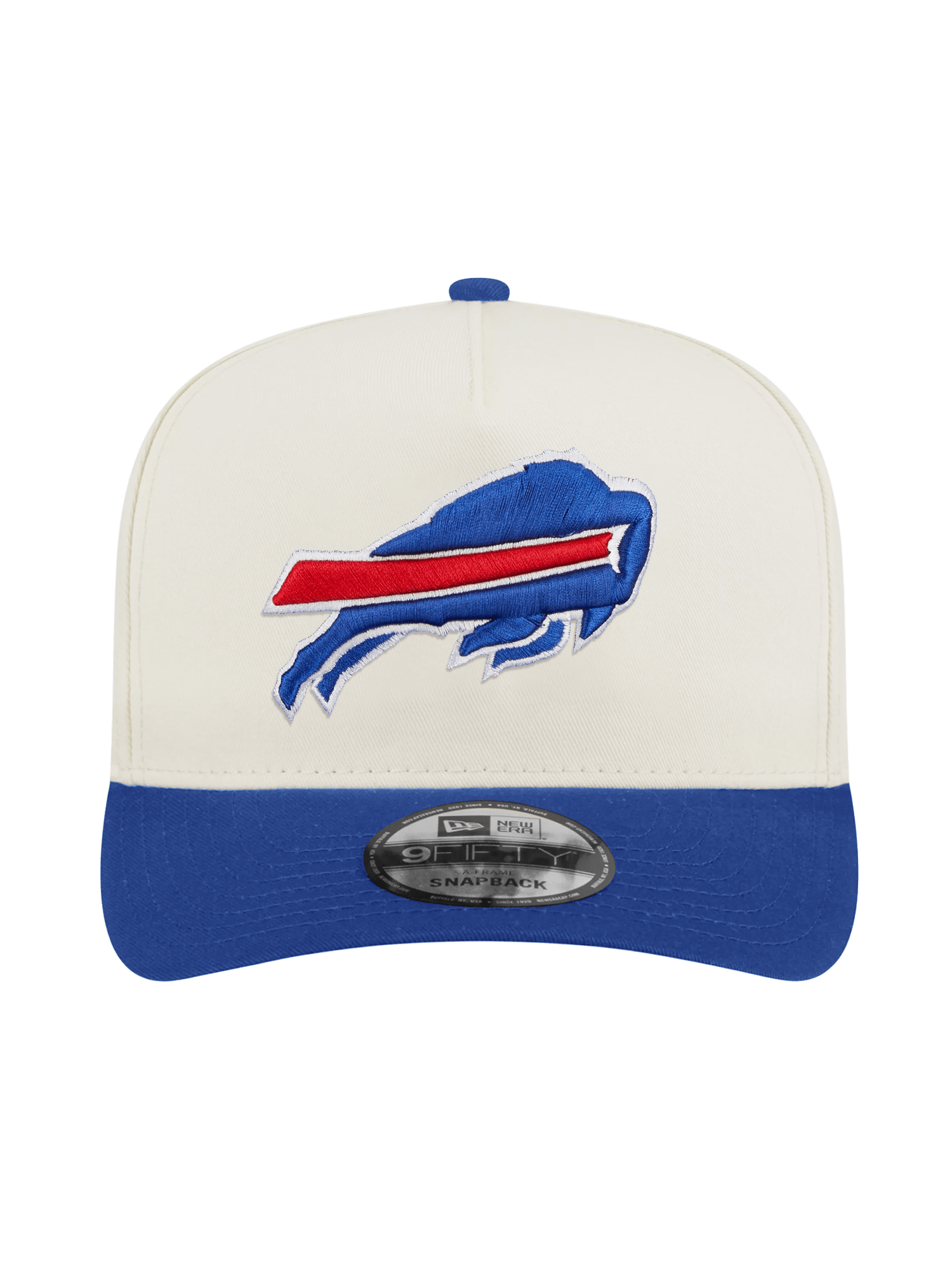 Buffalo Bills New Era NFL Team 2T 9FIFTY A-Frame Pre-Curved Snapback Hat - Chrome