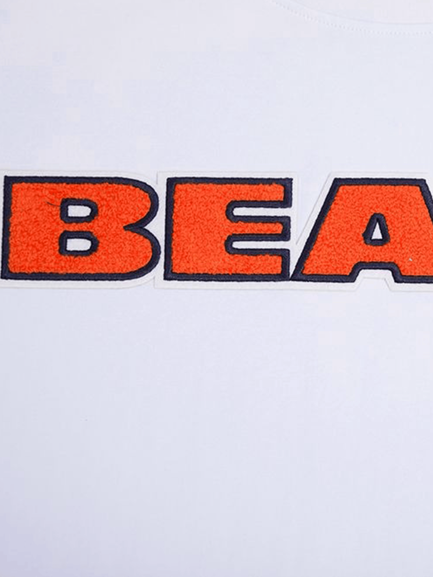 Chicago Bears Pro Standard NFL Team Chenille Flex T-Shirt - White