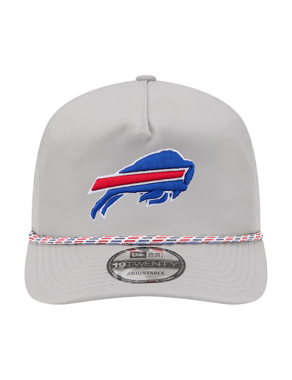 Buffalo Bills New Era NFL Team Rope 19TWENTY Pre-Curved Snapback Hat - Grey