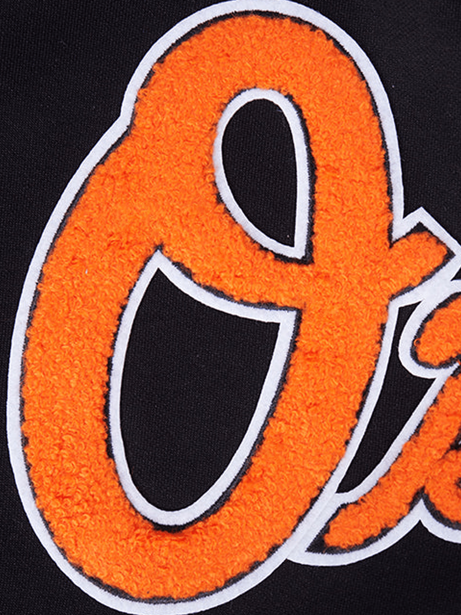 Baltimore Orioles Pro Standard MLB Team Chenille Hoodie Jumper  - Black