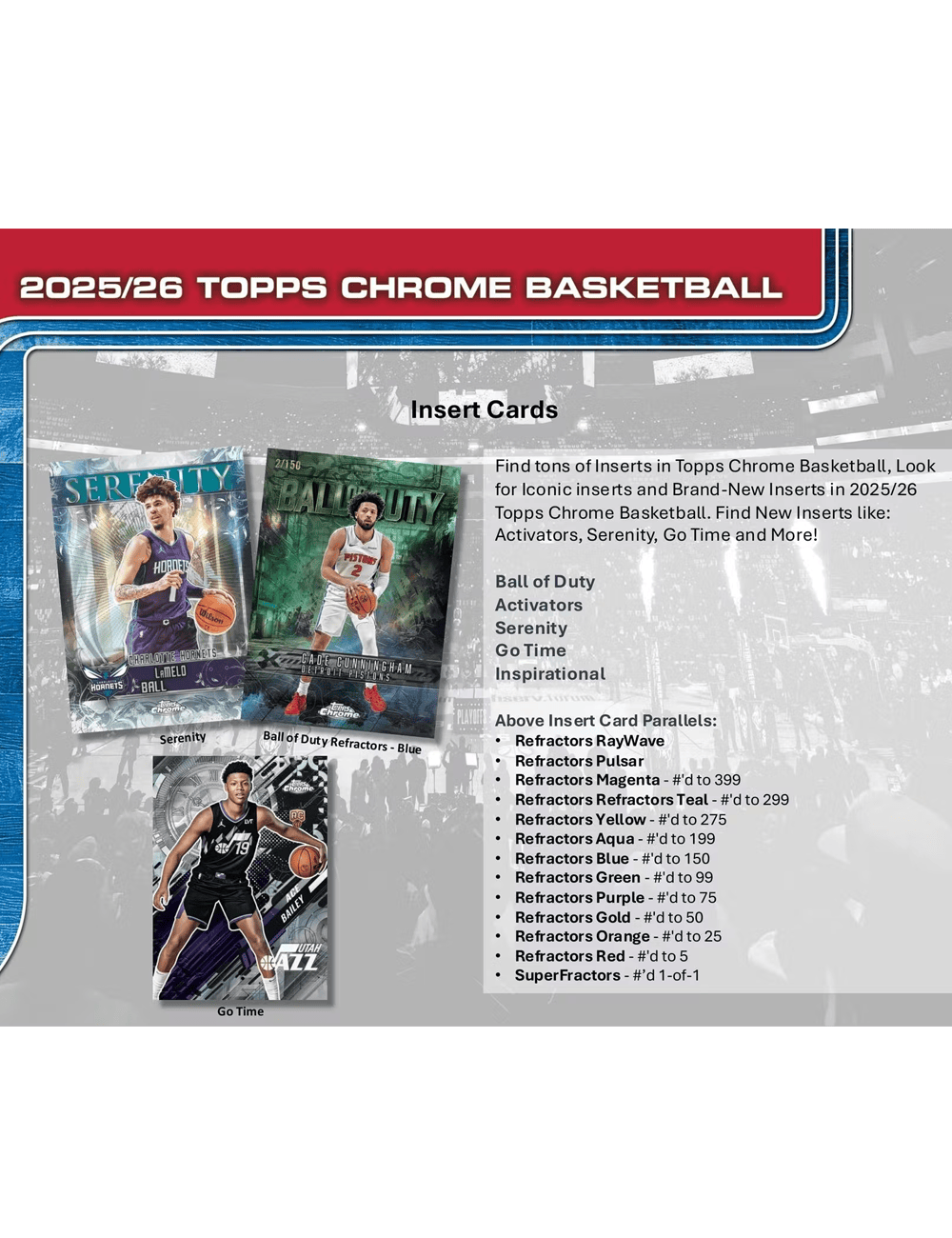 2025-26 Topps Chrome NBA Basketball Trading Card Blaster Box