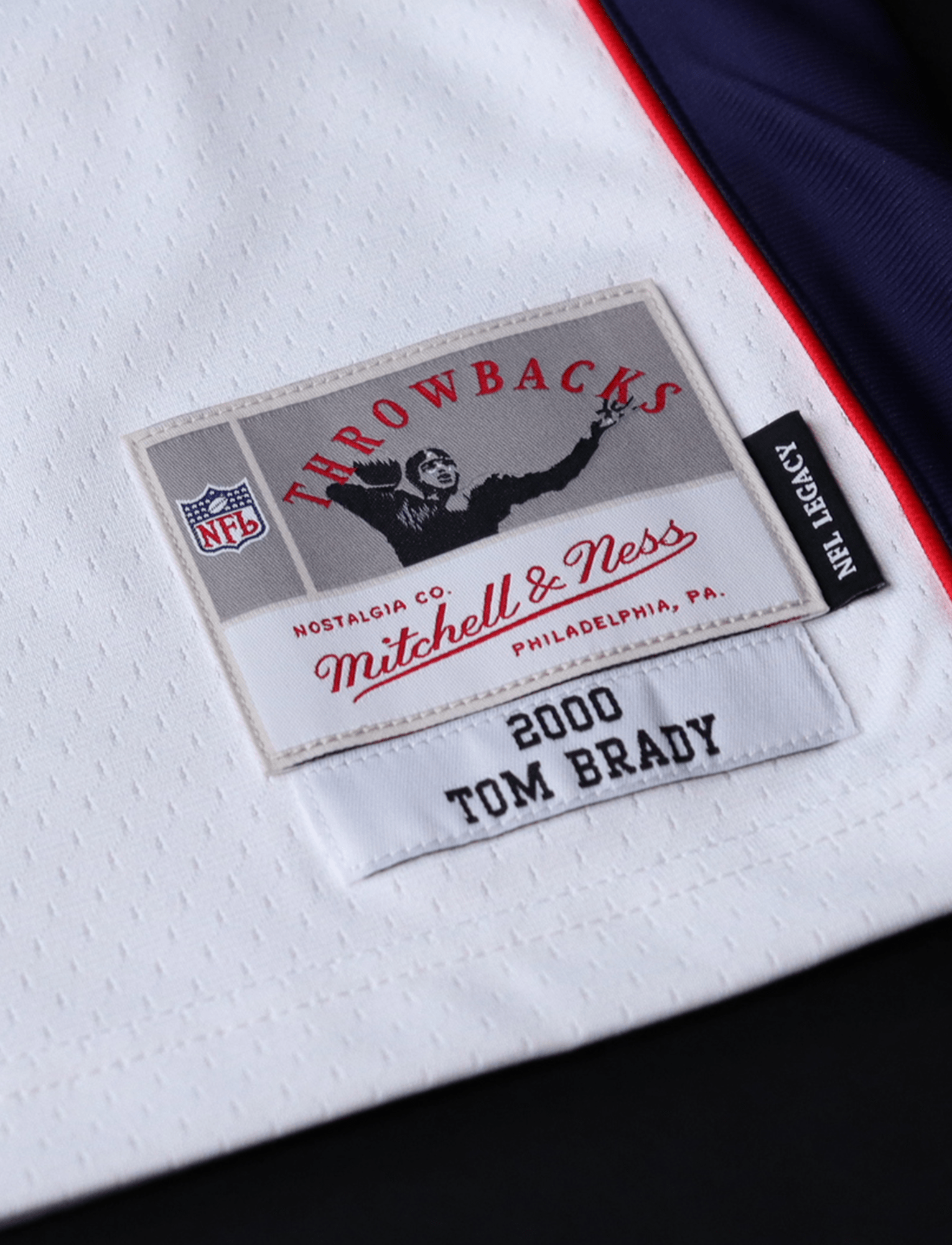 Tom Brady New England Patriots Mitchell & Ness NFL 2000 Legacy Jersey - White