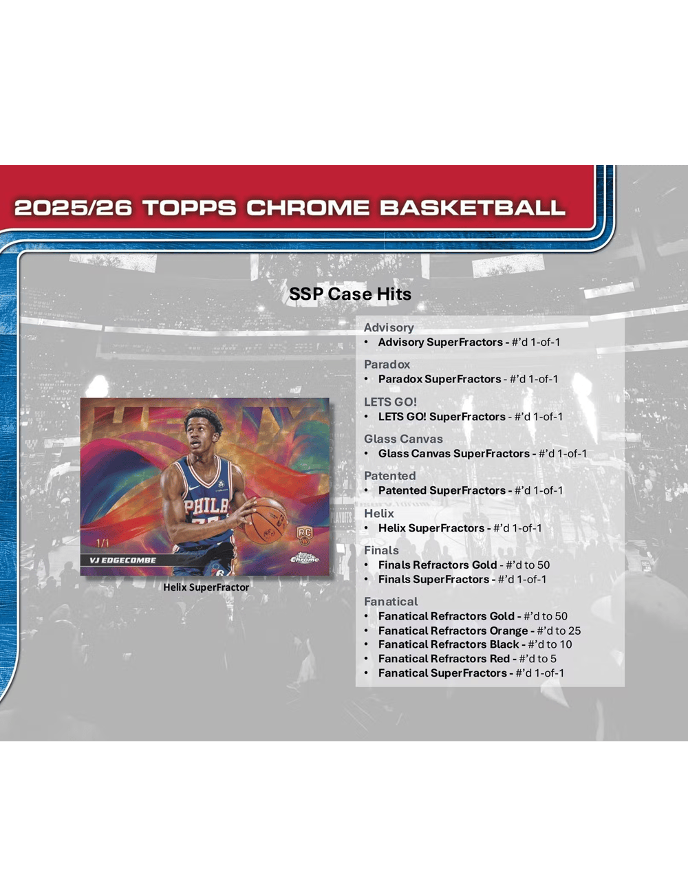 2025-26 Topps Chrome NBA Basketball Trading Card Mega Box