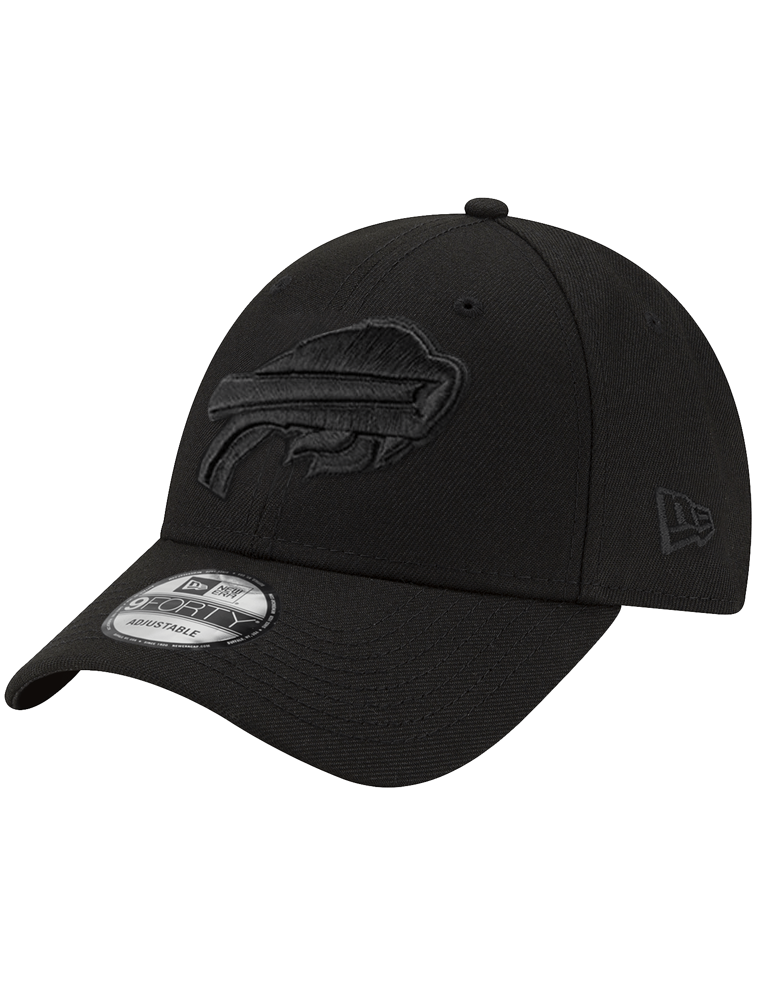 Buffalo Bills New Era NFL Black On Black 9FORTY Snapback Hat