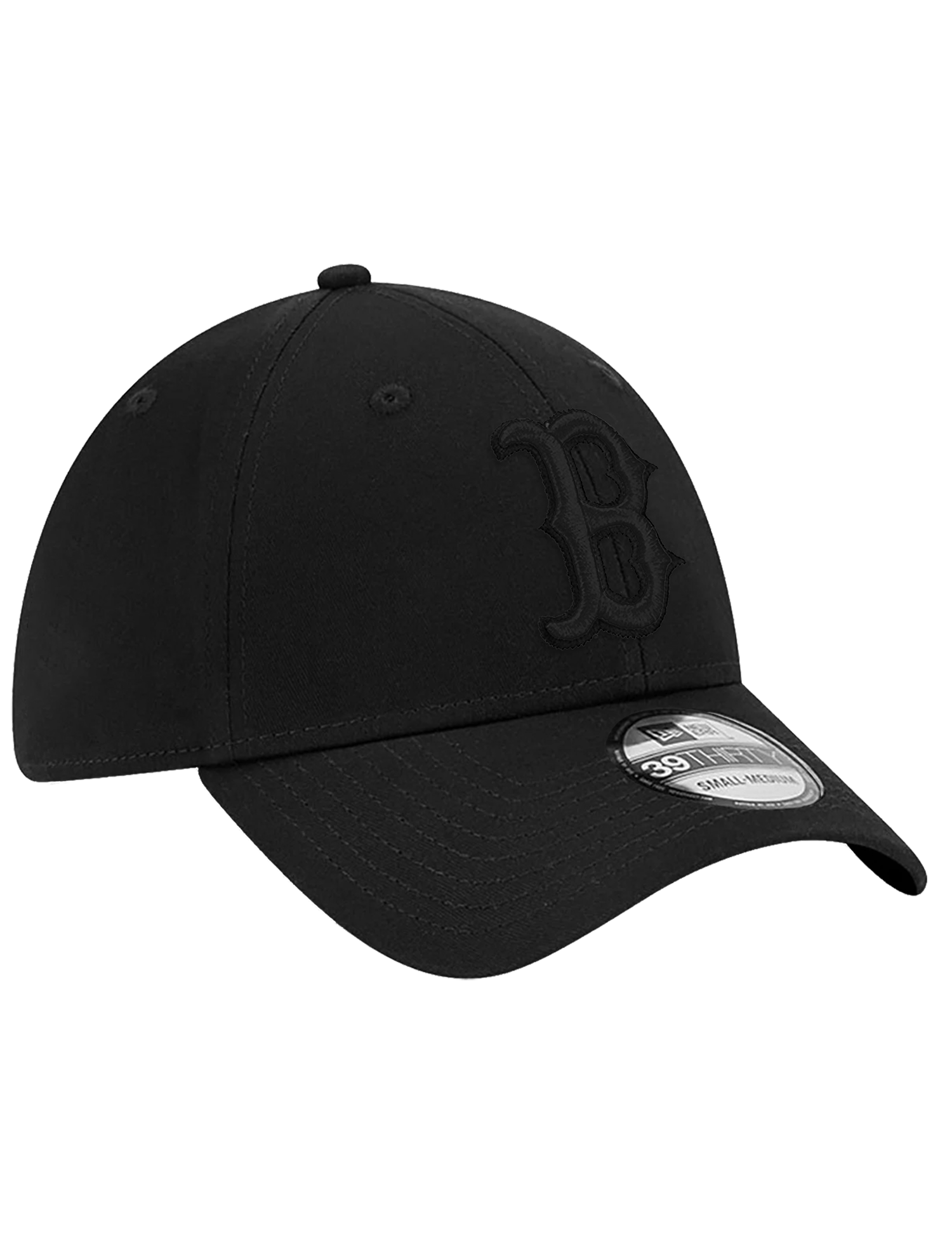 Boston Red Sox New Era MLB Black On Black 39THIRTY Stretch-Fit Hat - Black