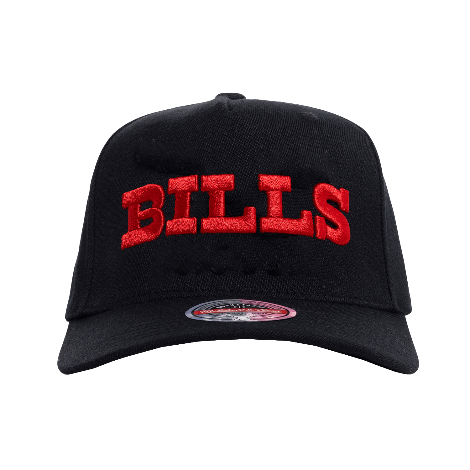 Buffalo Bills Mitchell & Ness NFL Throwback Classic Red Snapback Hat - Black