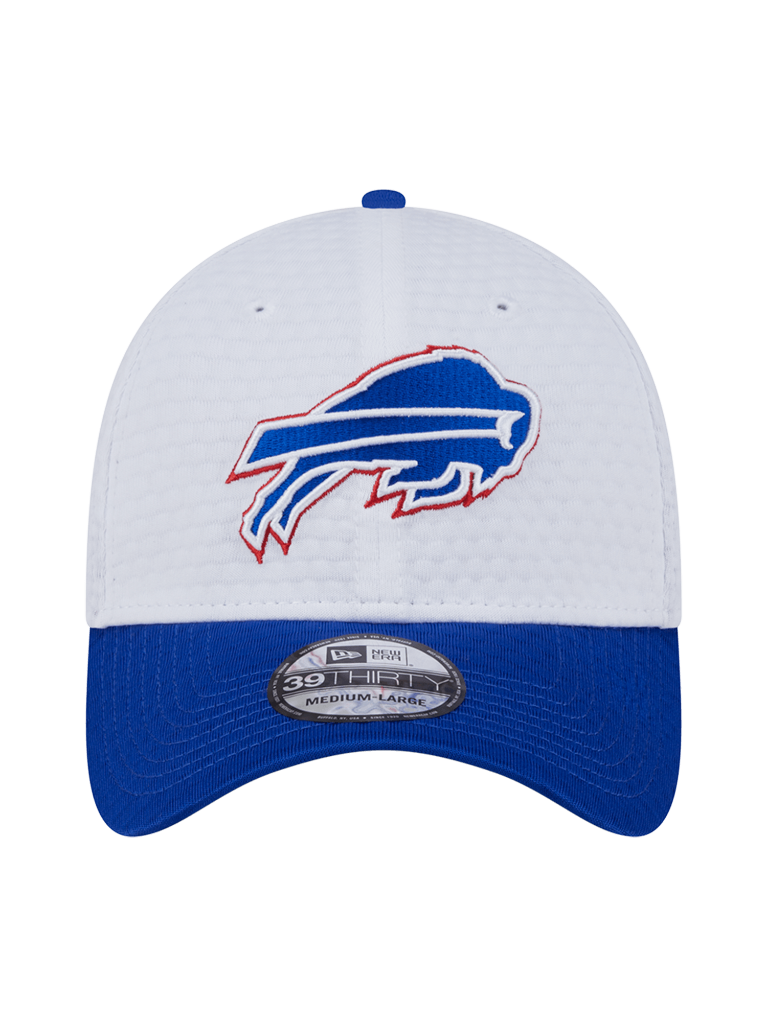 Buffalo Bills New Era NFL 24 Training 39THIRTY Stretch-Fit Hat - White