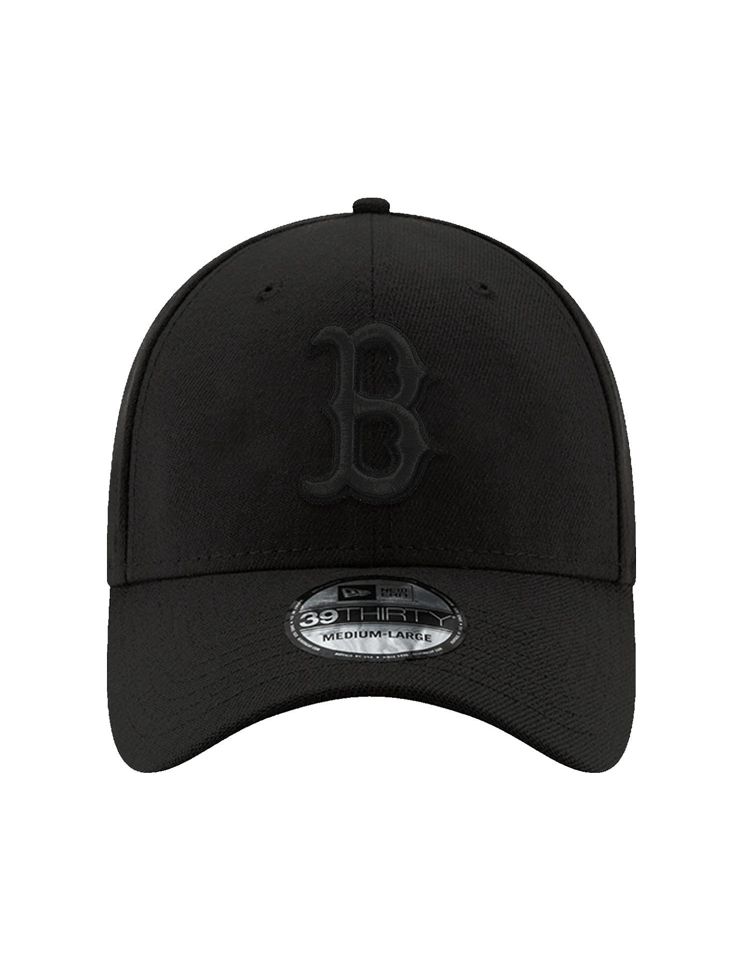 Boston Red Sox New Era MLB Black On Black 39THIRTY Stretch-Fit Hat - Black