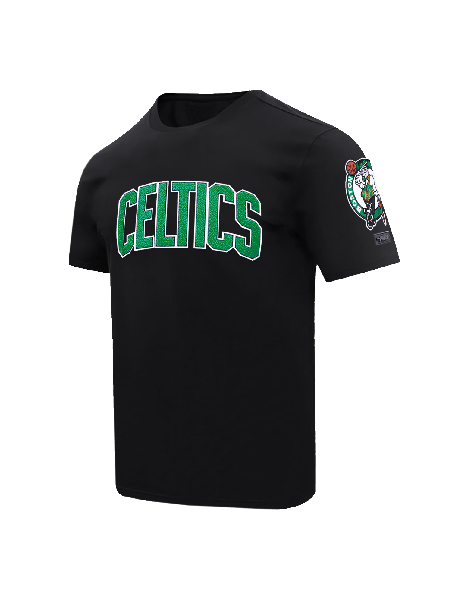 Boston Celtics Pro Standard NBA Team Chenille Flex T-Shirt - Black