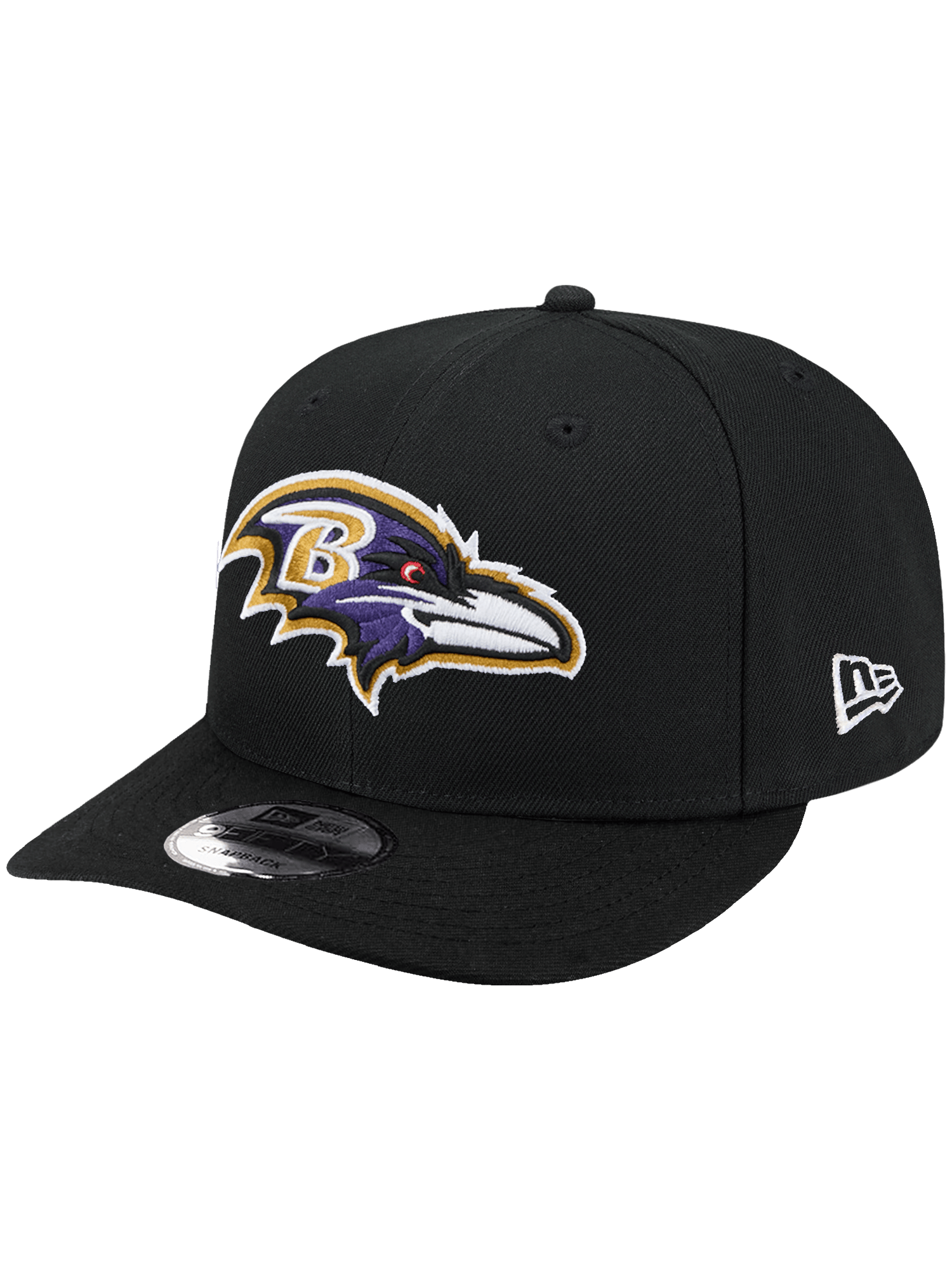 Baltimore Ravens New Era NFL Team 9FIFTY Pre-Curved Snapback Hat - Black