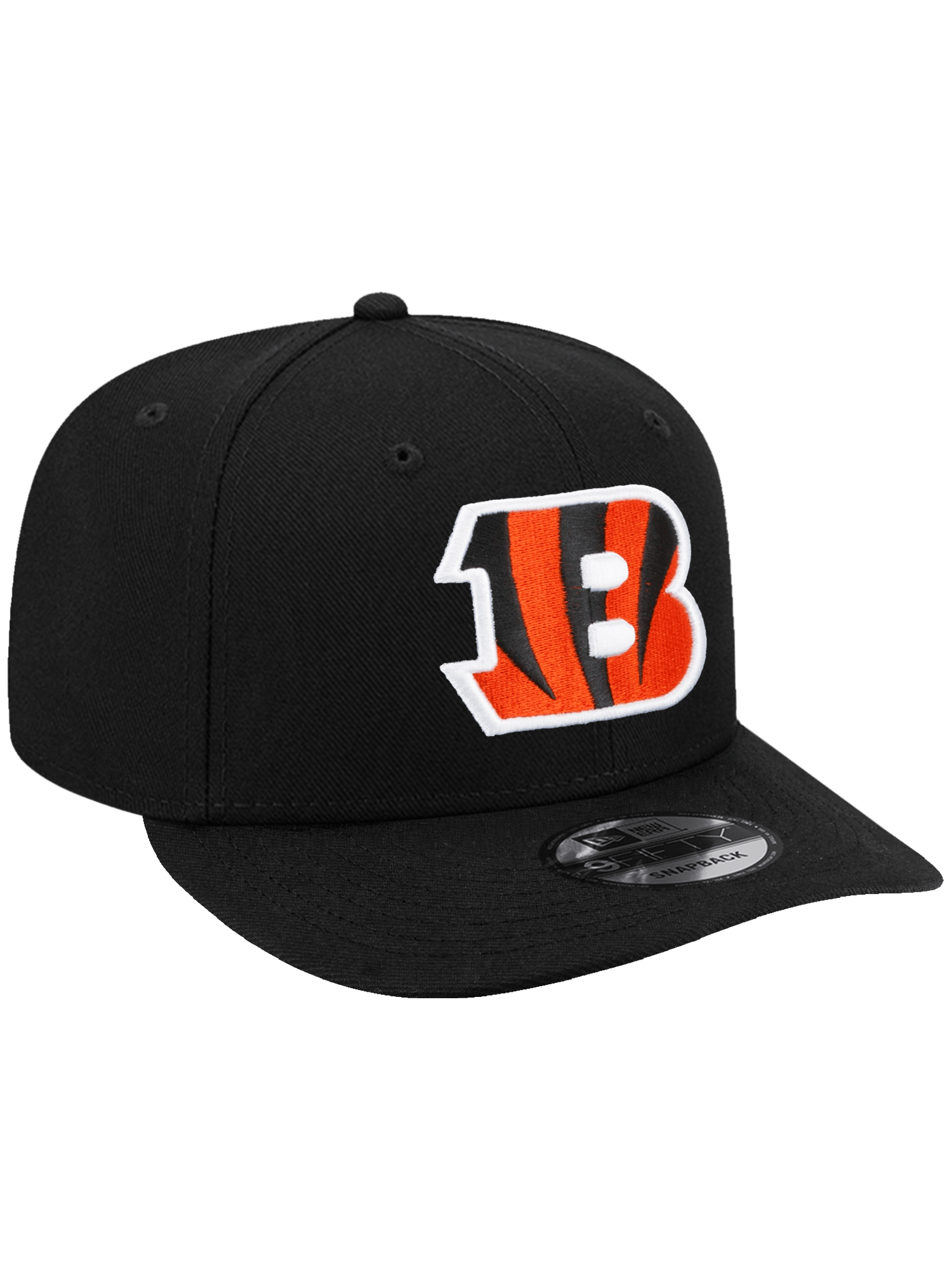 Cincinnati Bengals New Era NFL Team Pre-Curved 9FIFTY Snapback Hat - Black