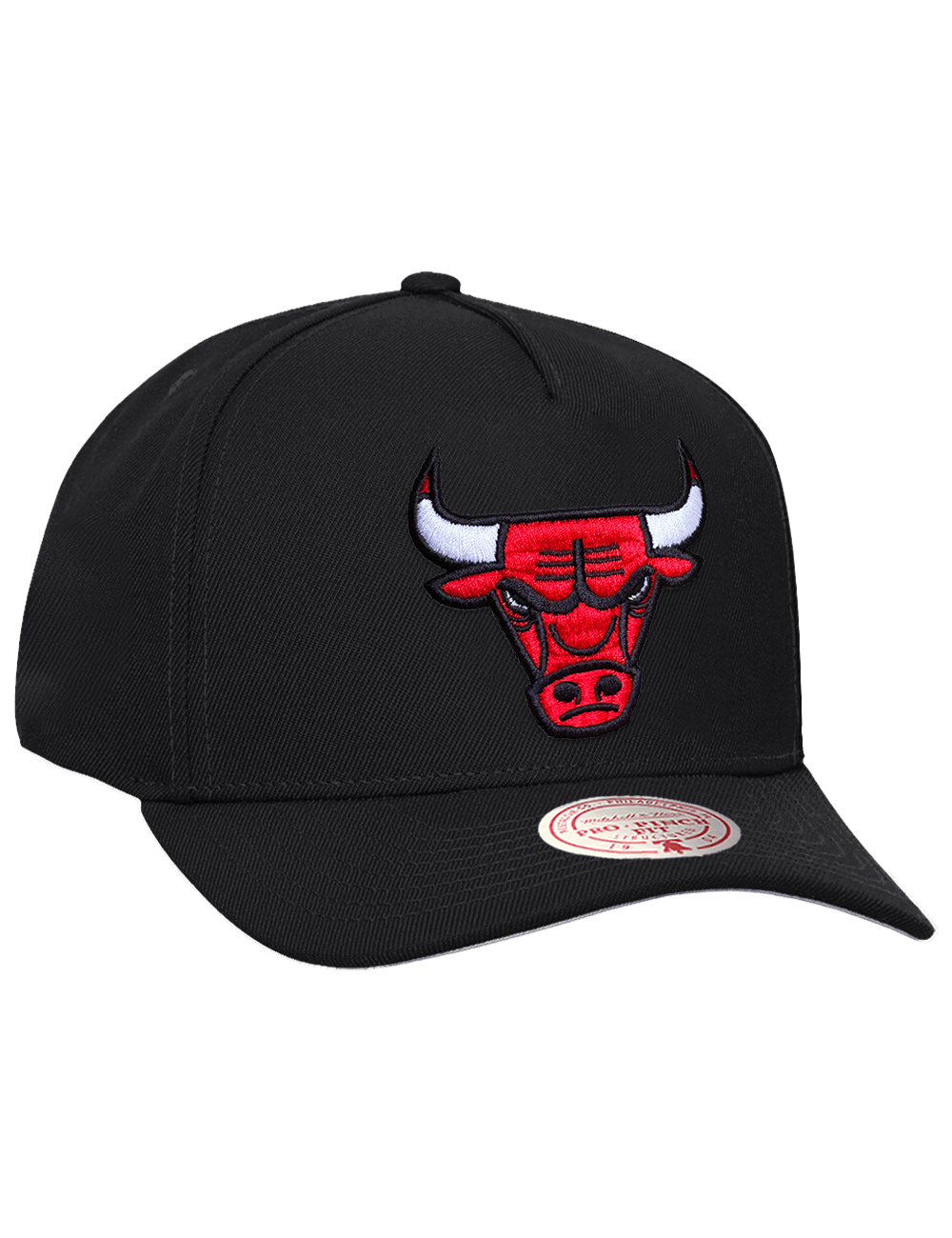 Chicago Bulls Mitchell & Ness NBA Team Pro Pinch Snapback Hat - Black
