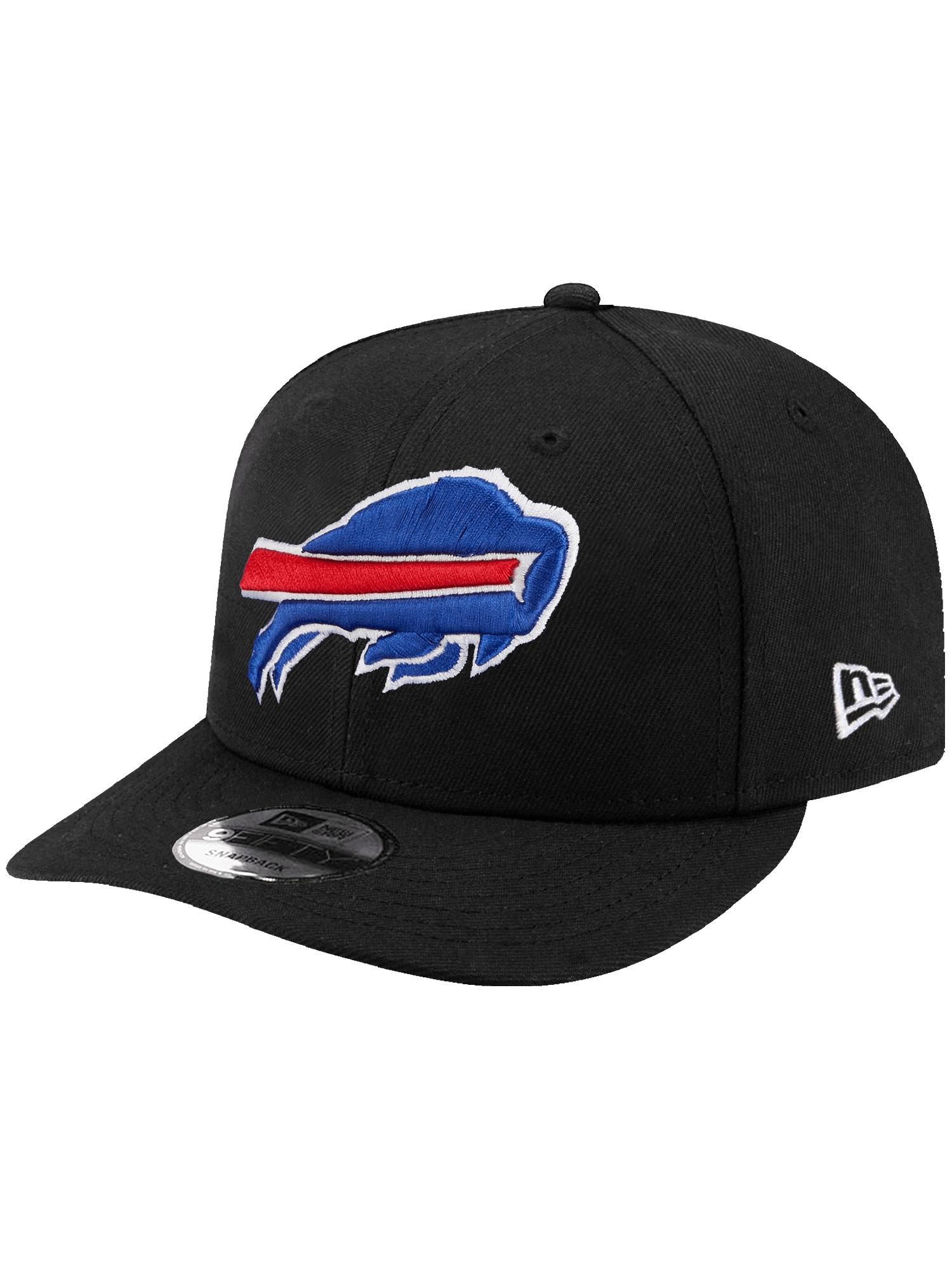 Buffalo Bills New Era NFL 75th Ann Patch 9FIFTY Pre-Curved Snapback Hat - Black