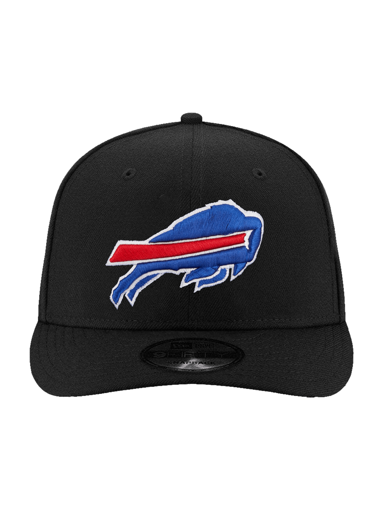 Buffalo Bills New Era NFL 75th Ann Patch 9FIFTY Pre-Curved Snapback Hat - Black