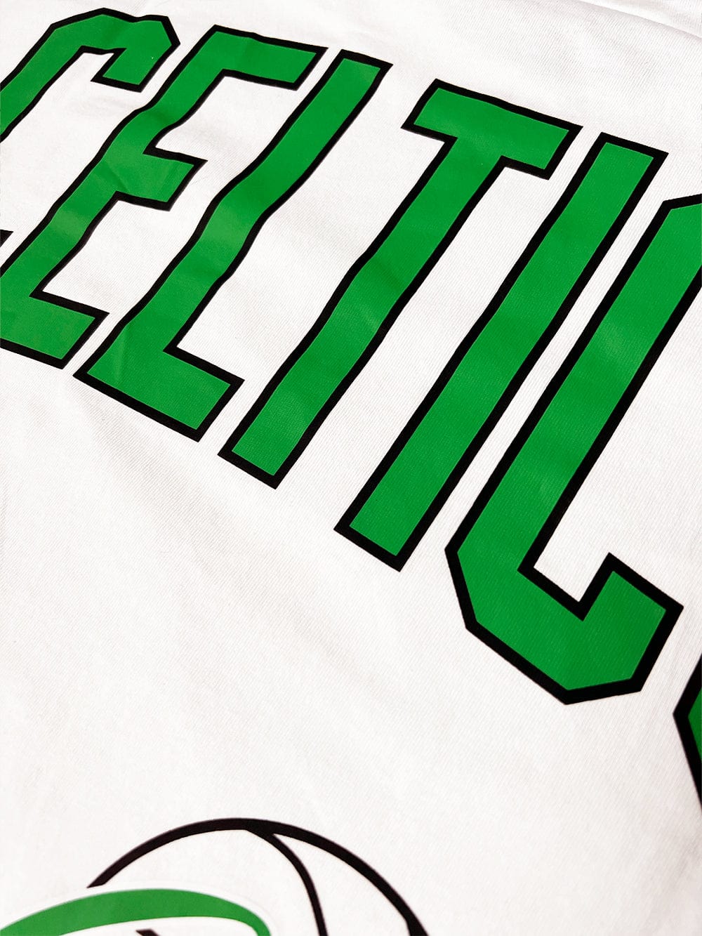 Boston Celtics Mitchell & Ness NBA Script Patch Arch Vintage T-Shirt - Vintage White