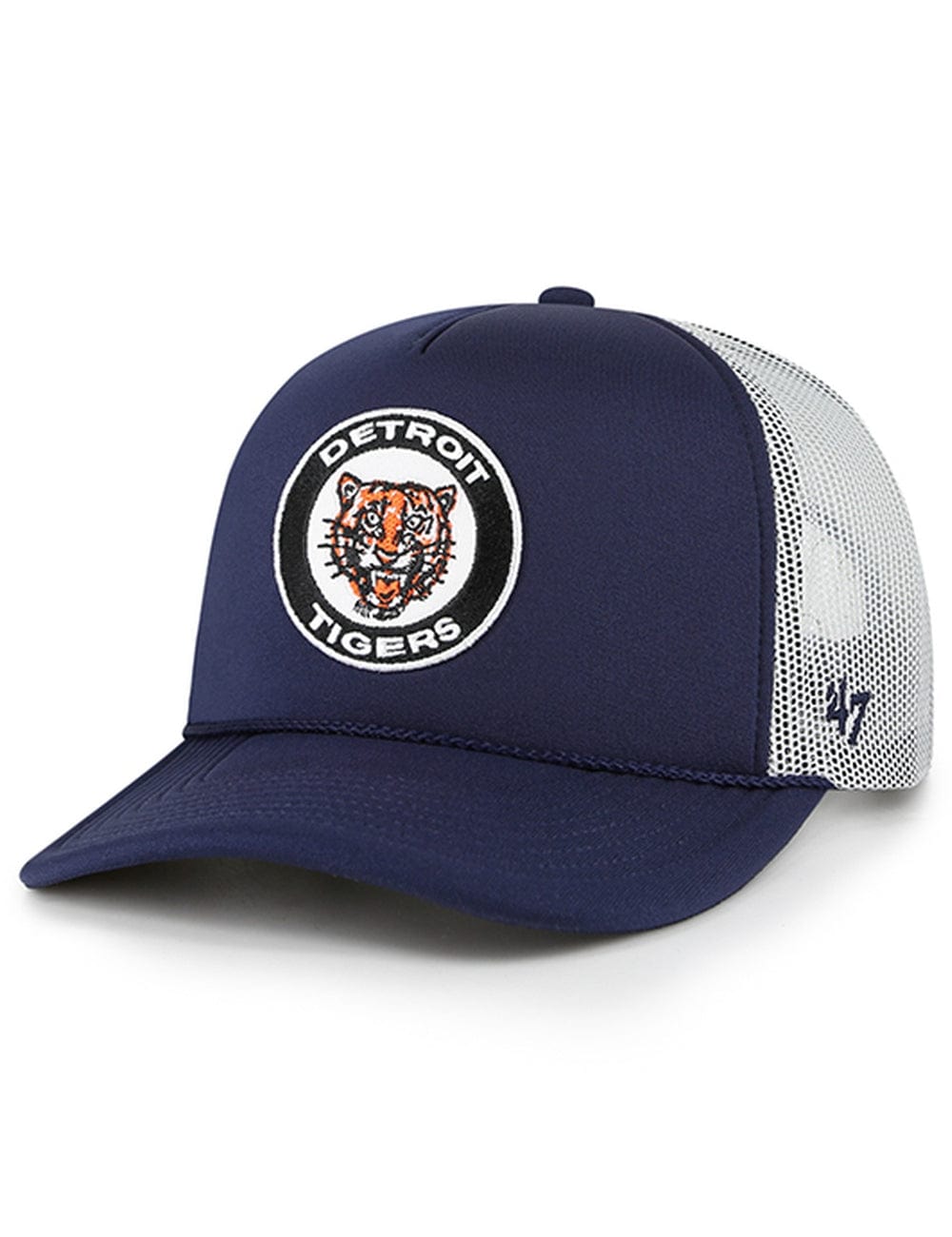 Detroit Tigers '47 MLB Cooperstown Patch Foam Trucker Snapback Hat